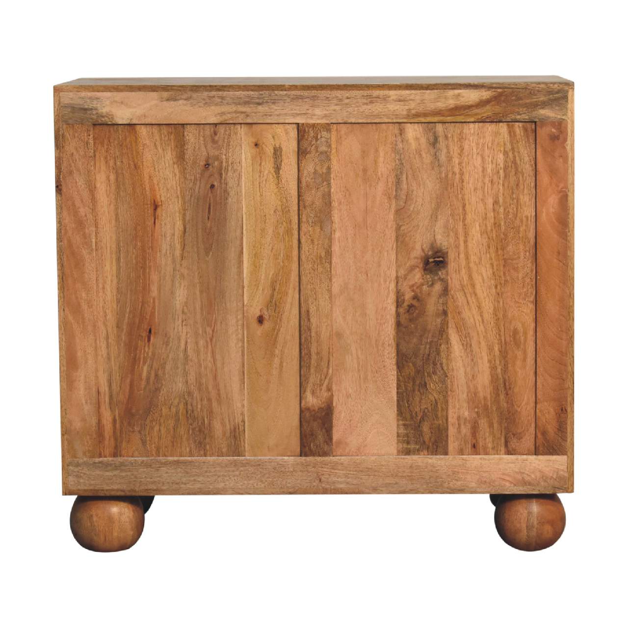 Cabinet with 2 Arch Woven Front Doors and Ball Feet - Cabinets