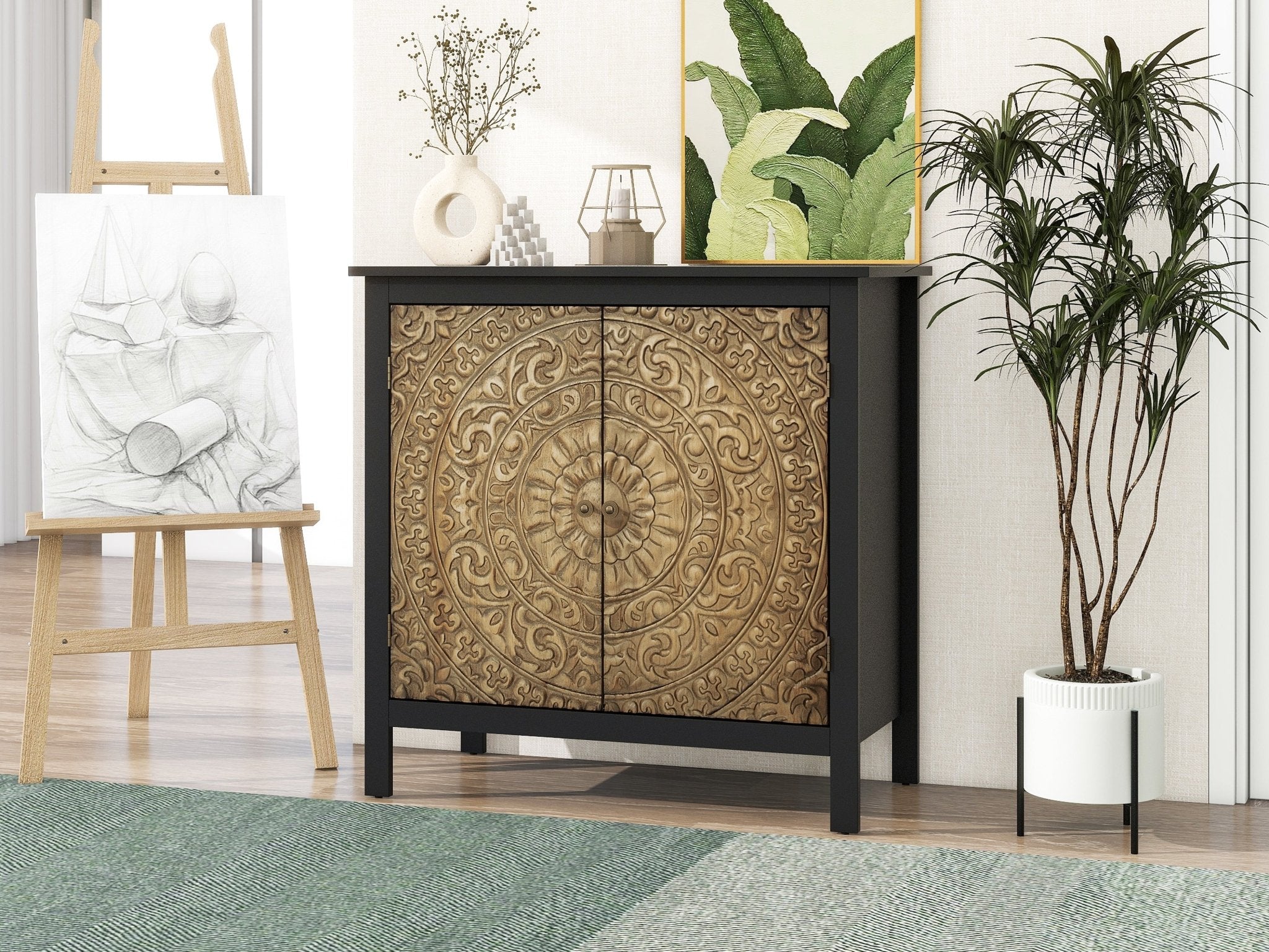 Cabinet with 2 Doors and 2 Shelves - Cabinets
