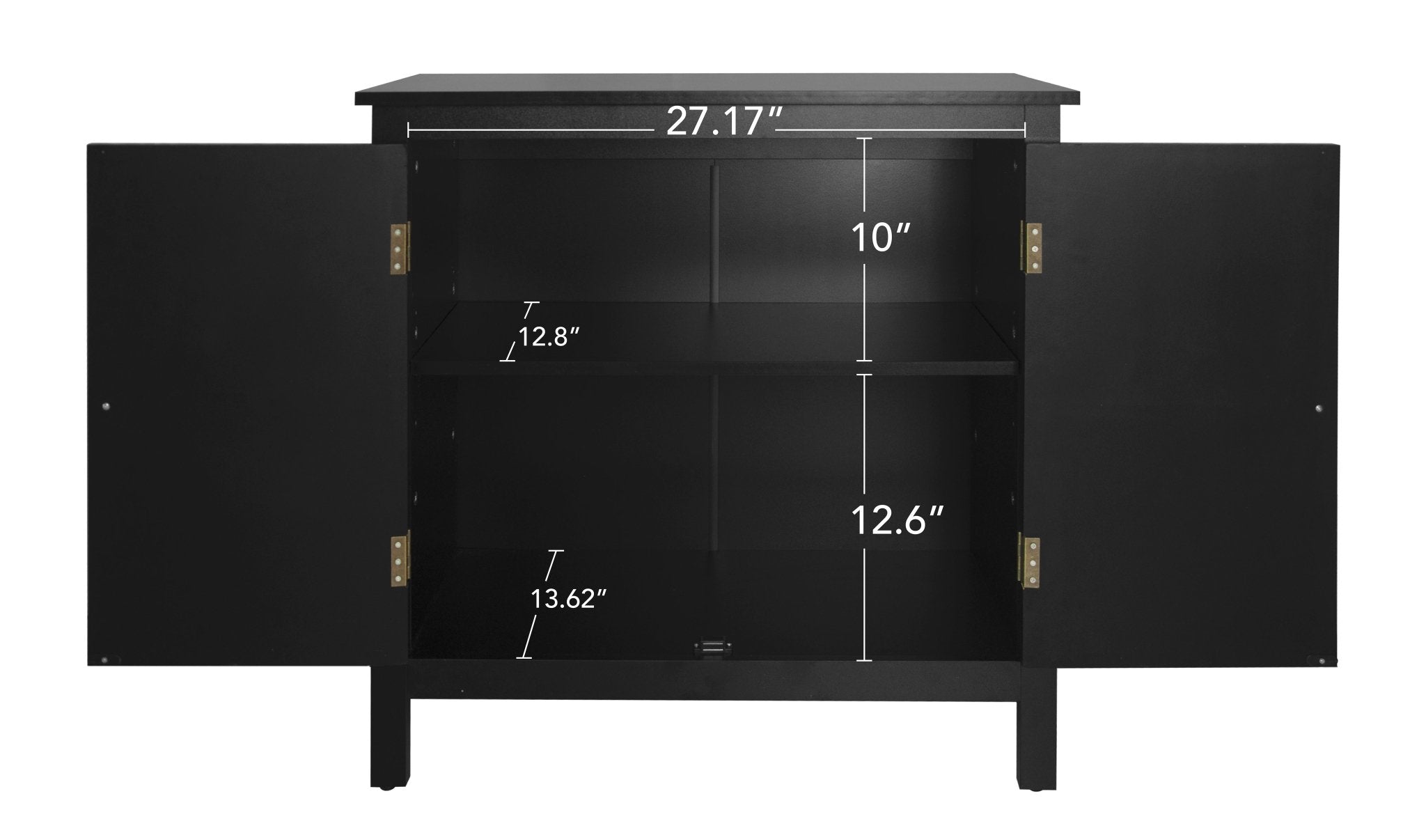Cabinet with 2 Doors and 2 Shelves - Cabinets