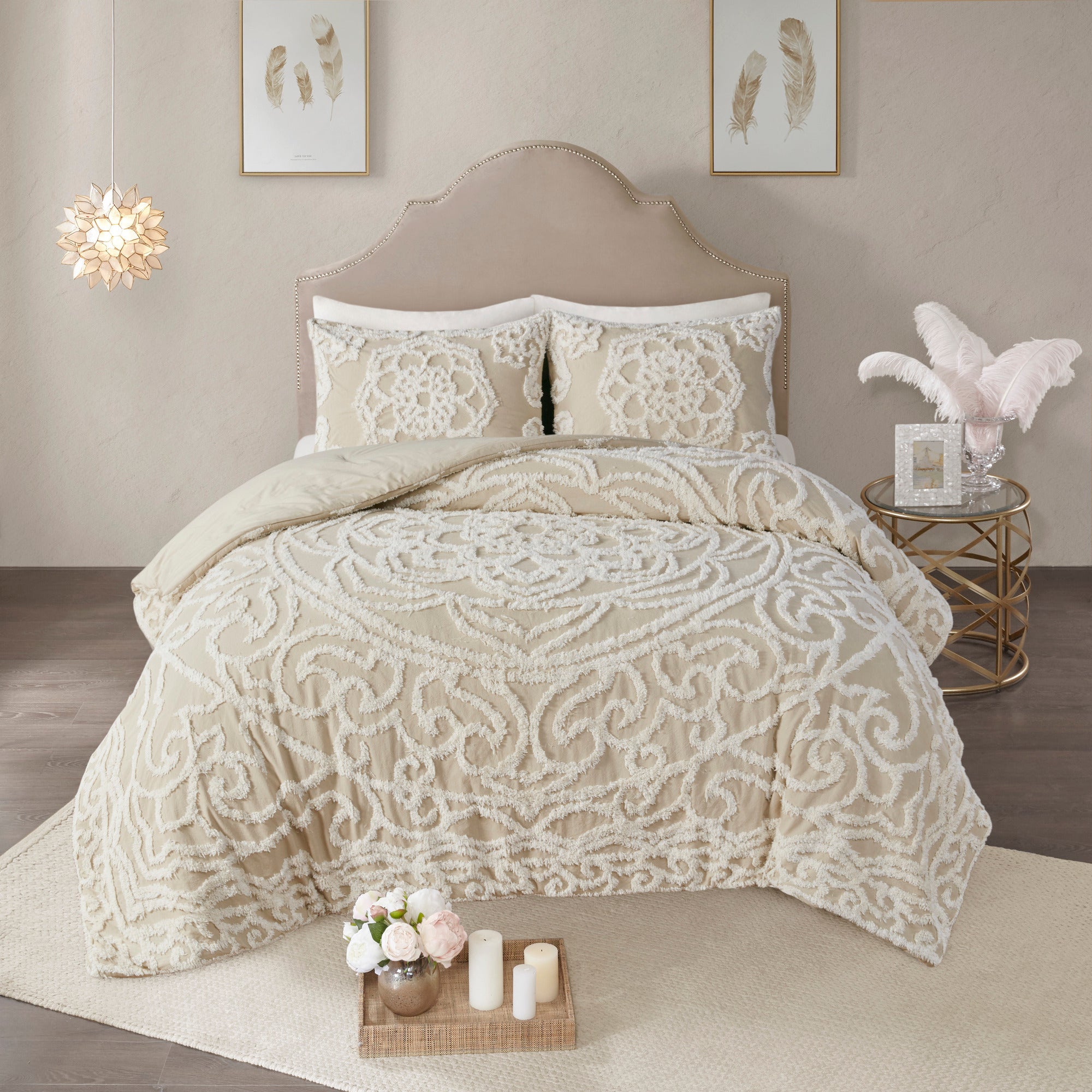 Laetitia 2-Piece Cotton Chenille Comforter Set