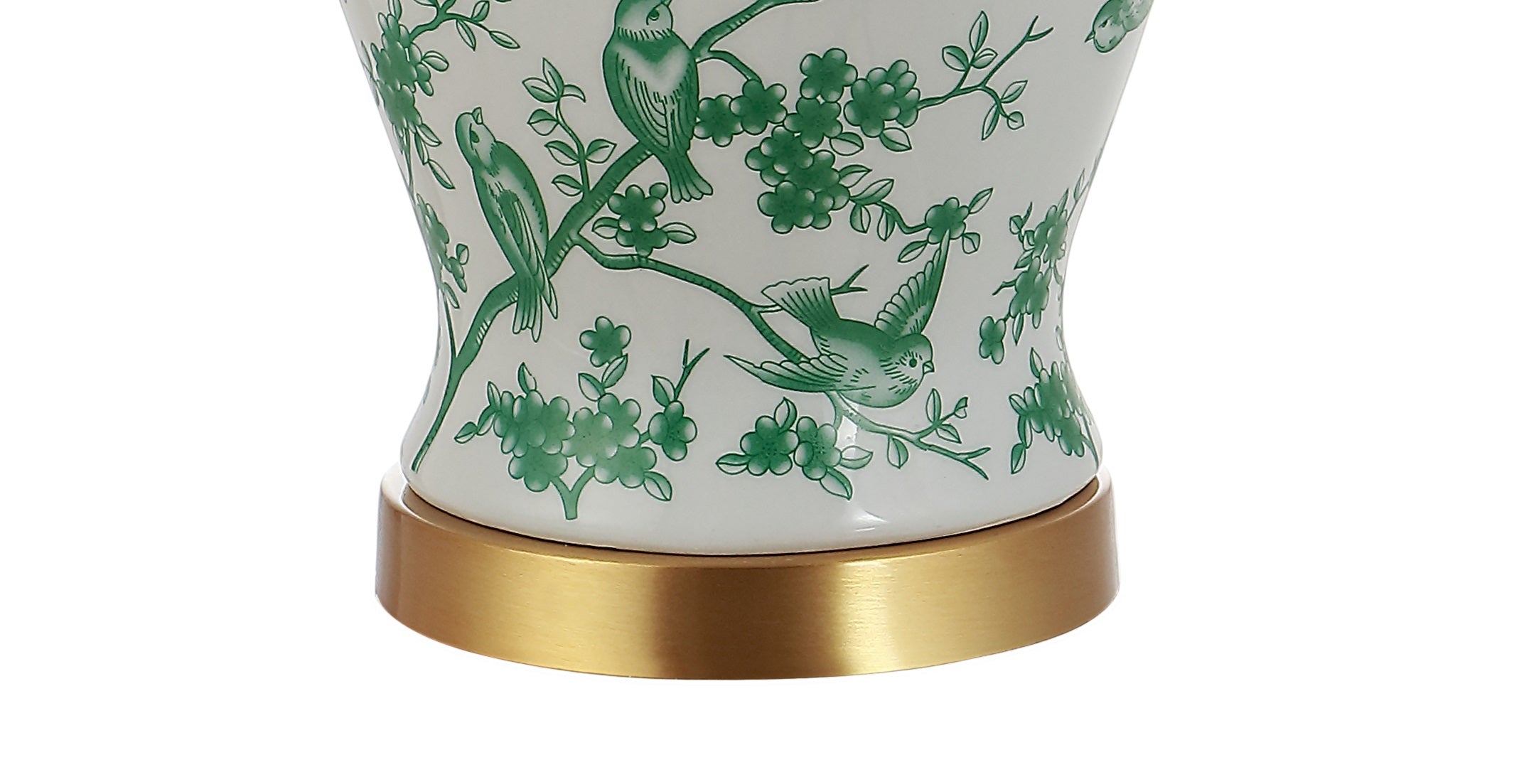 Penelope French Country Cottage Ceramic/Iron Chinoiserie Ginger Jar LED Table Lamp