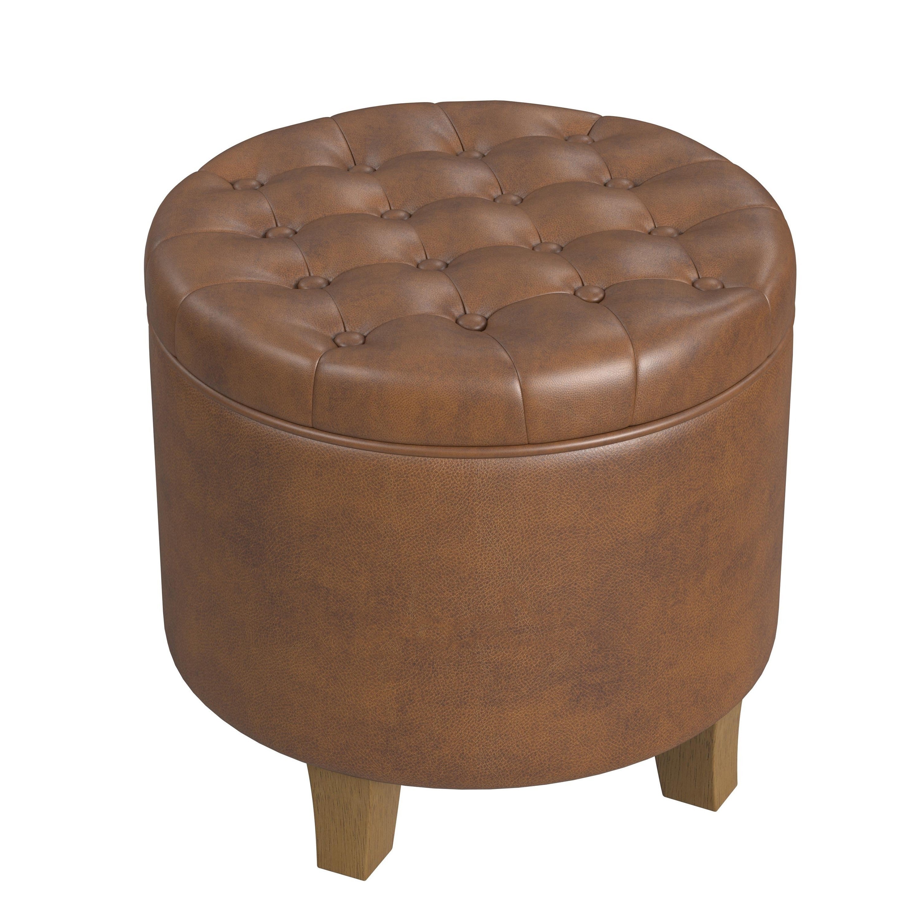 Wes Round Storage Ottoman