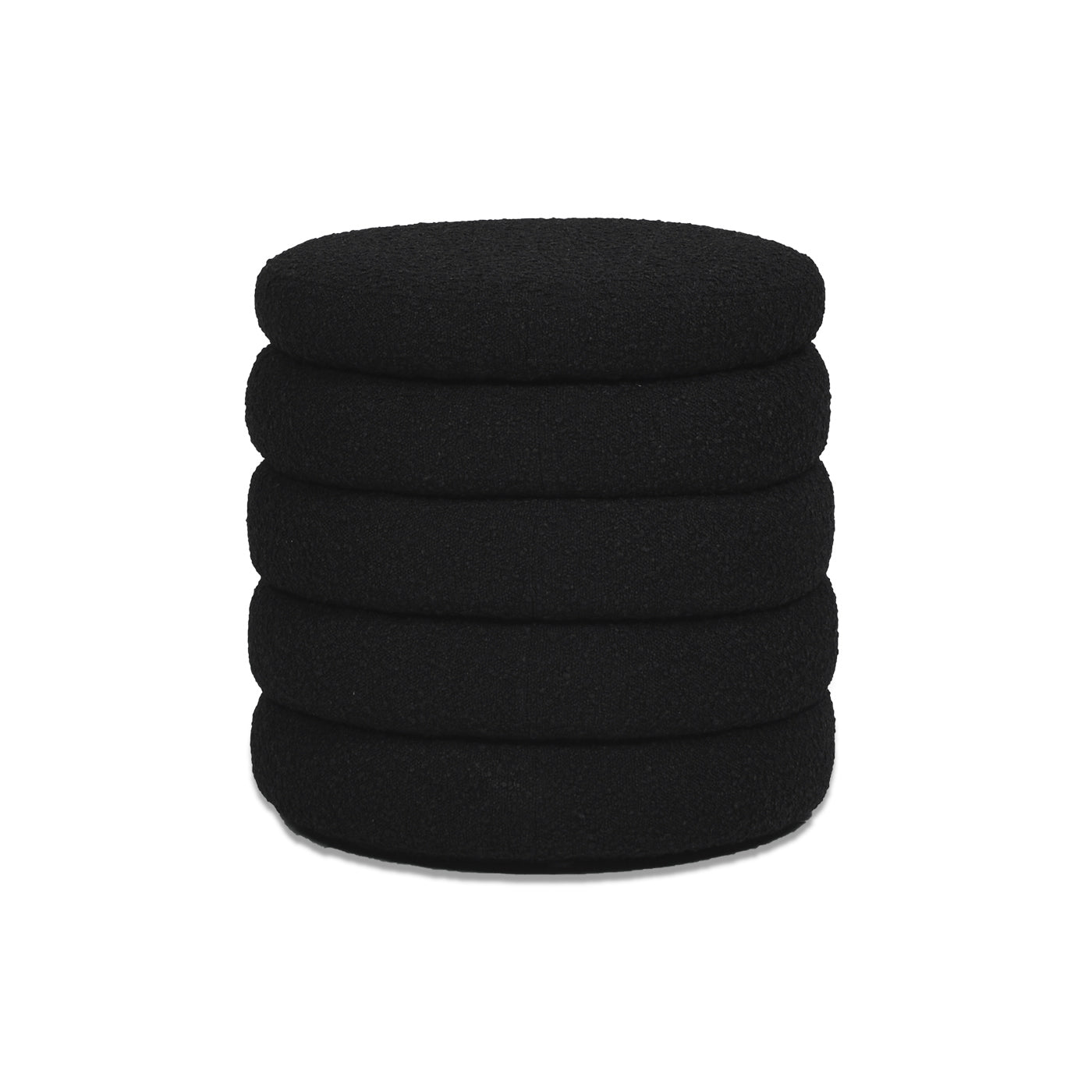 Capstone Oversized Round Ottoman with Hidden Storage Compartment - Storage Benches & Ottomans