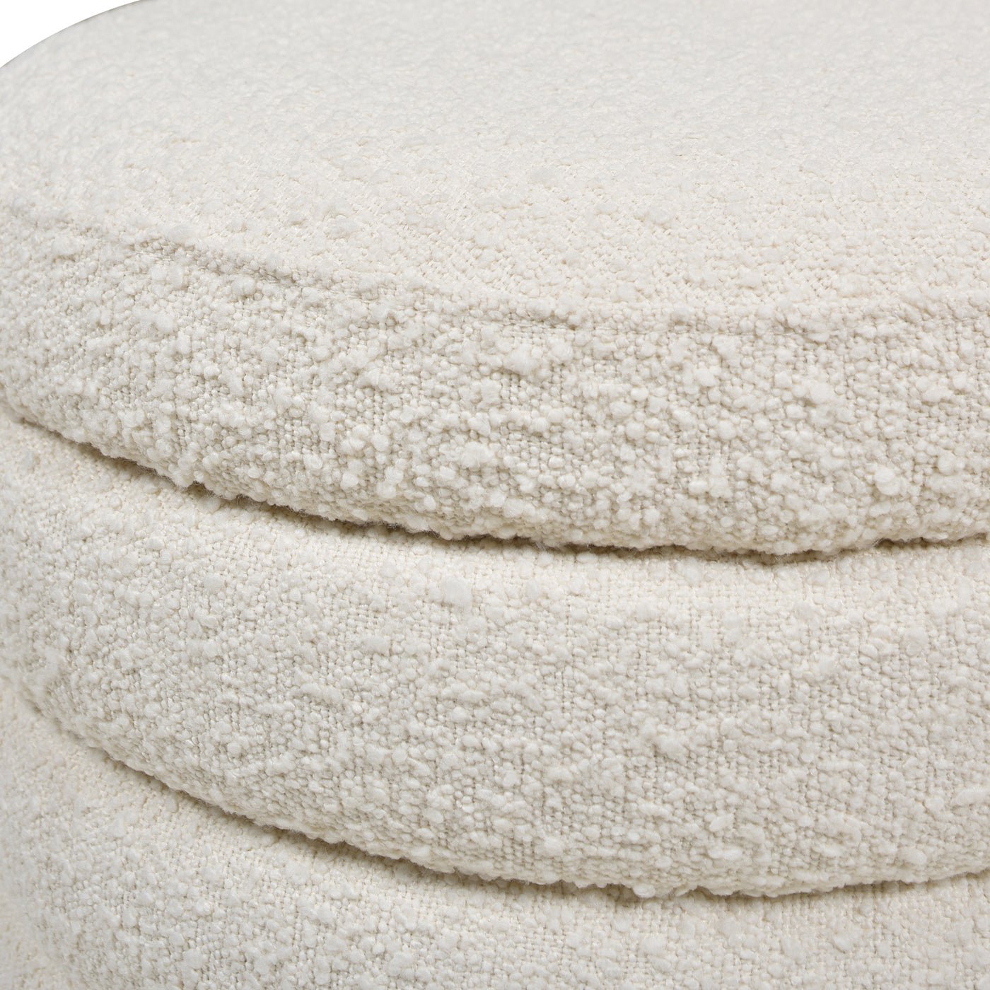 Capstone Oversized Round Ottoman with Hidden Storage Compartment - Storage Benches & Ottomans