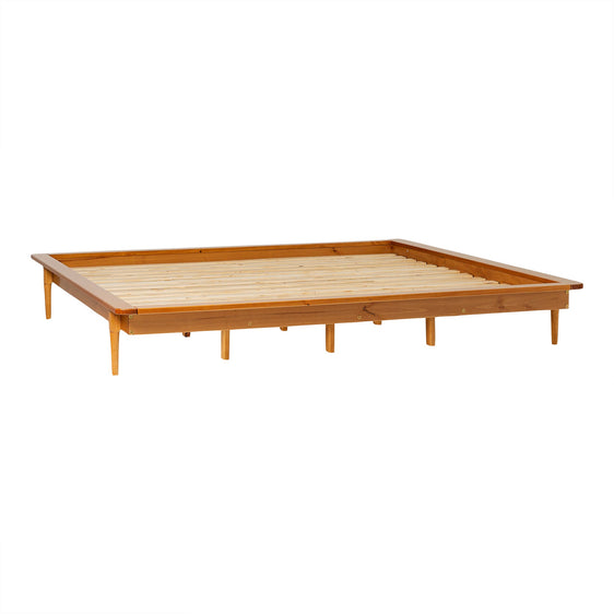 Carnival Solid Wood King Platform Bed Frame - Beds