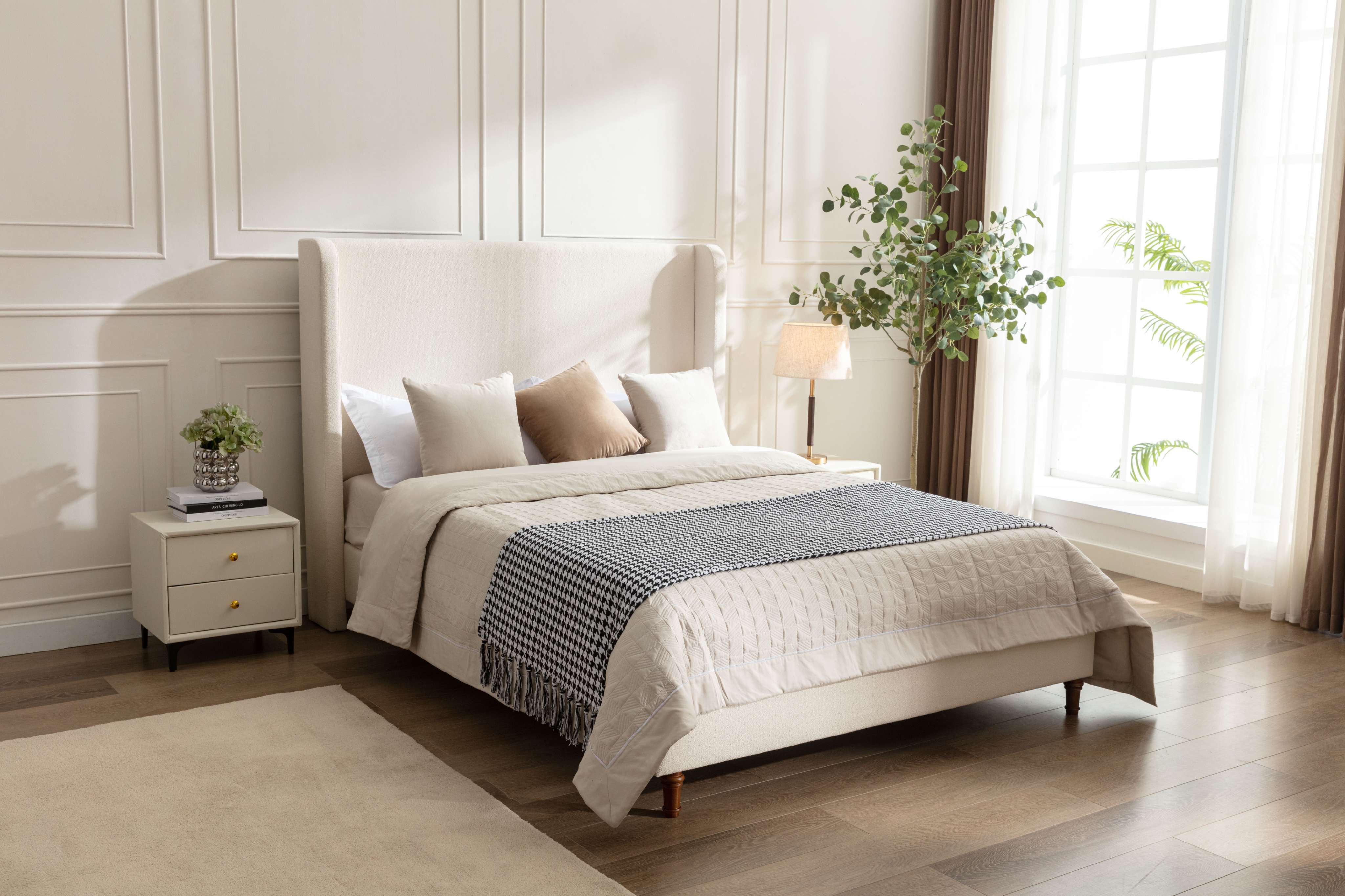 Harper Tall Headboard Upholstered Bed