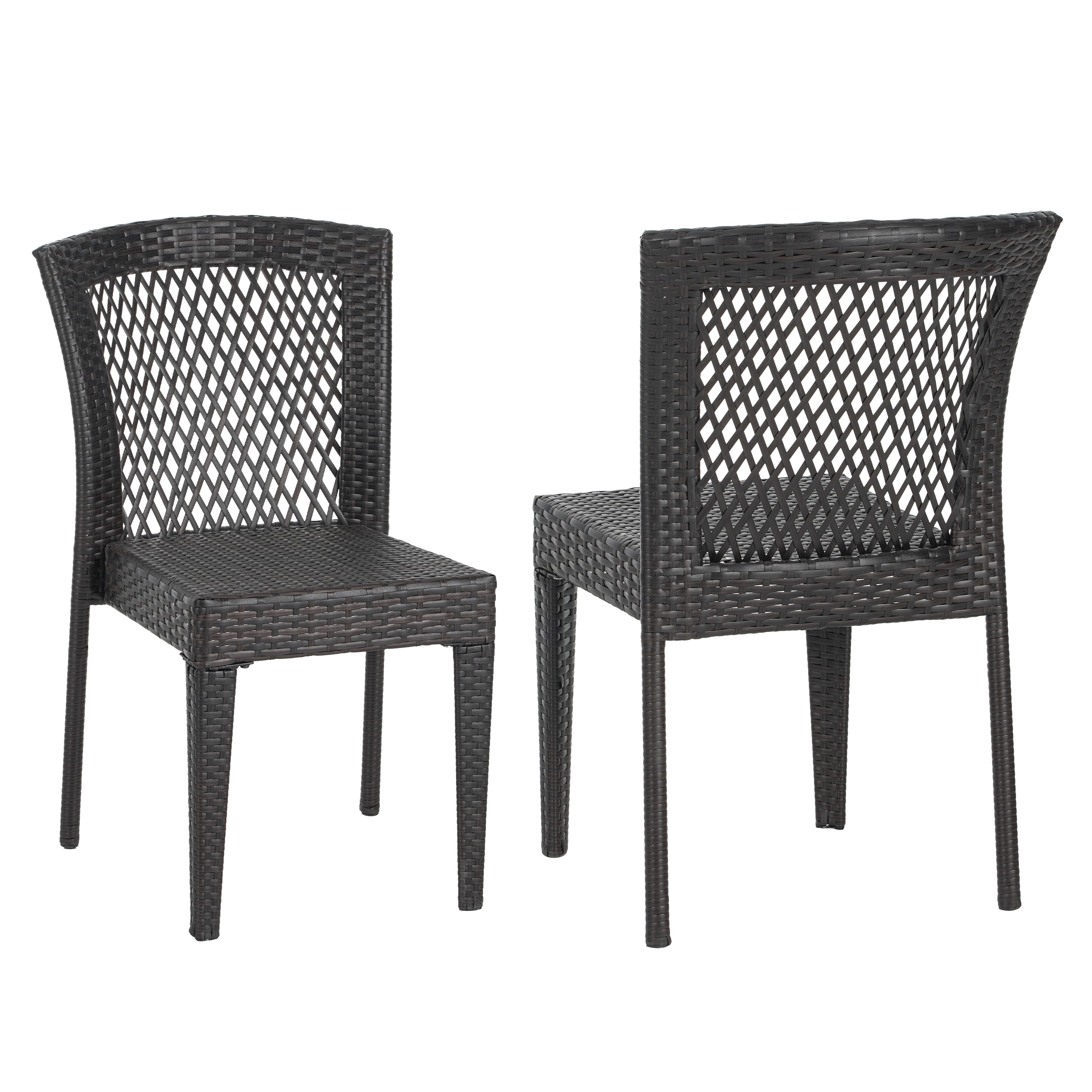 Farley Stacking Outdoor Dining Chairs, Set of 2