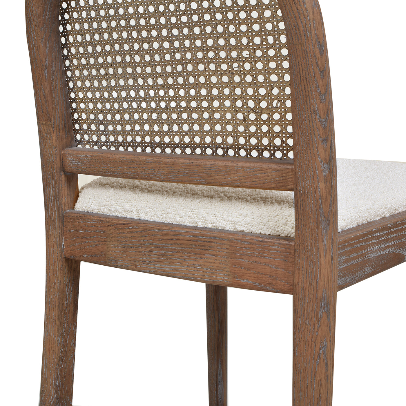 Arlin Upholstered Stool with Curved Back and Footrest, Set of 2