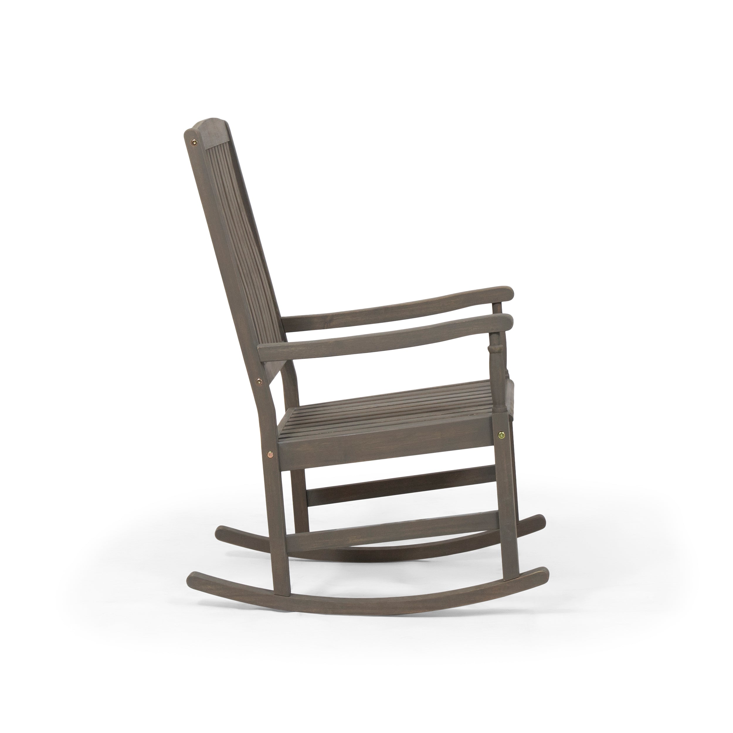 Muse Outdoor Acacia Rocking Chair with Slat Design