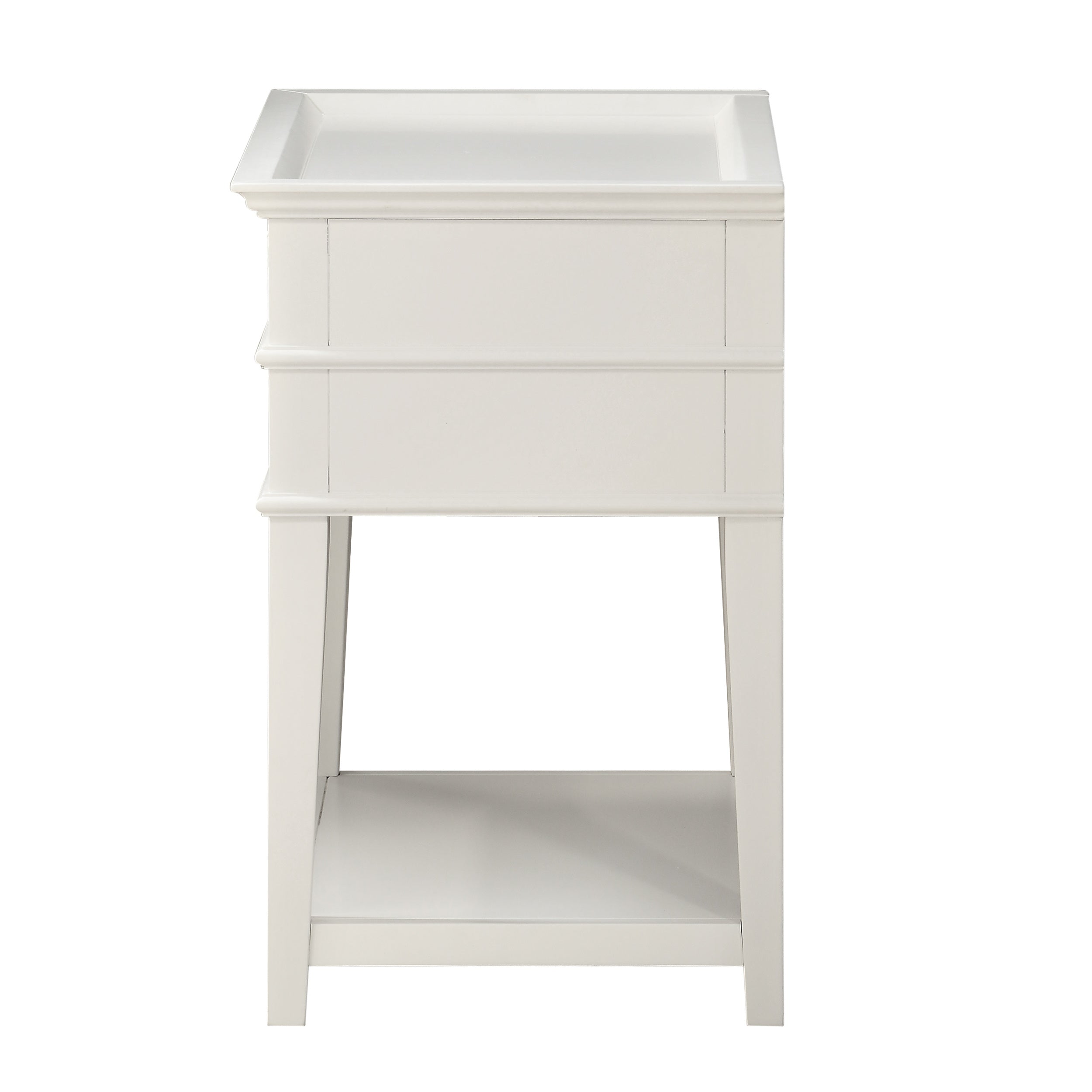 Carmona 2-Drawer Tray Top Nightstand