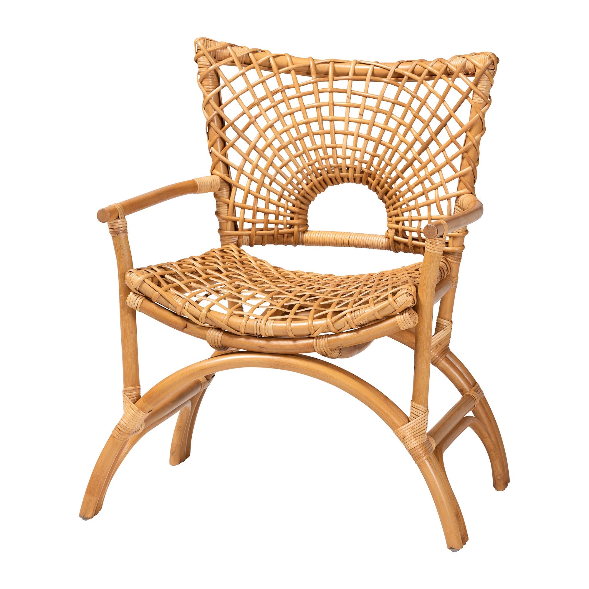 Casita Arched Arm Rattan Lounge Chair