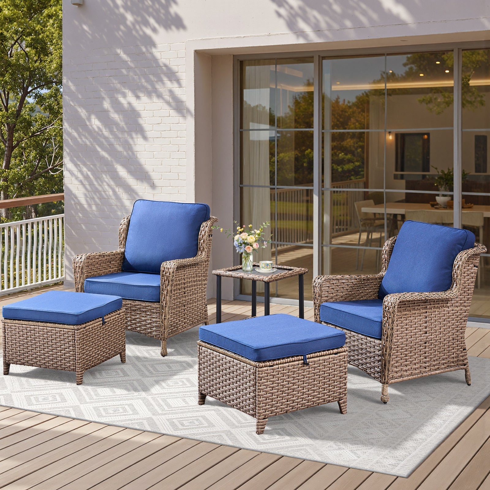 Avery 5 Piece Outdoor Lounge Set