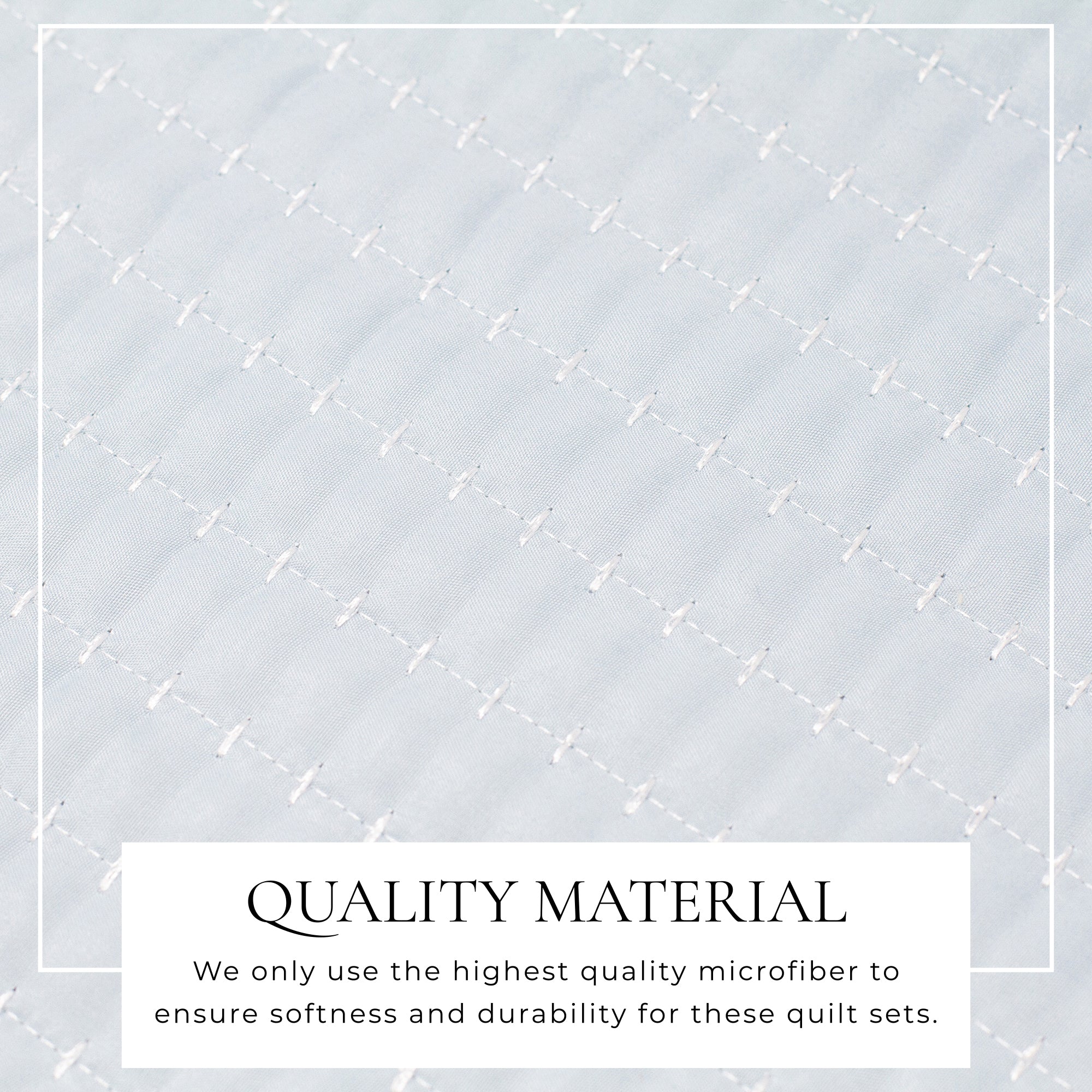 Stitched Quilt Set with Shams