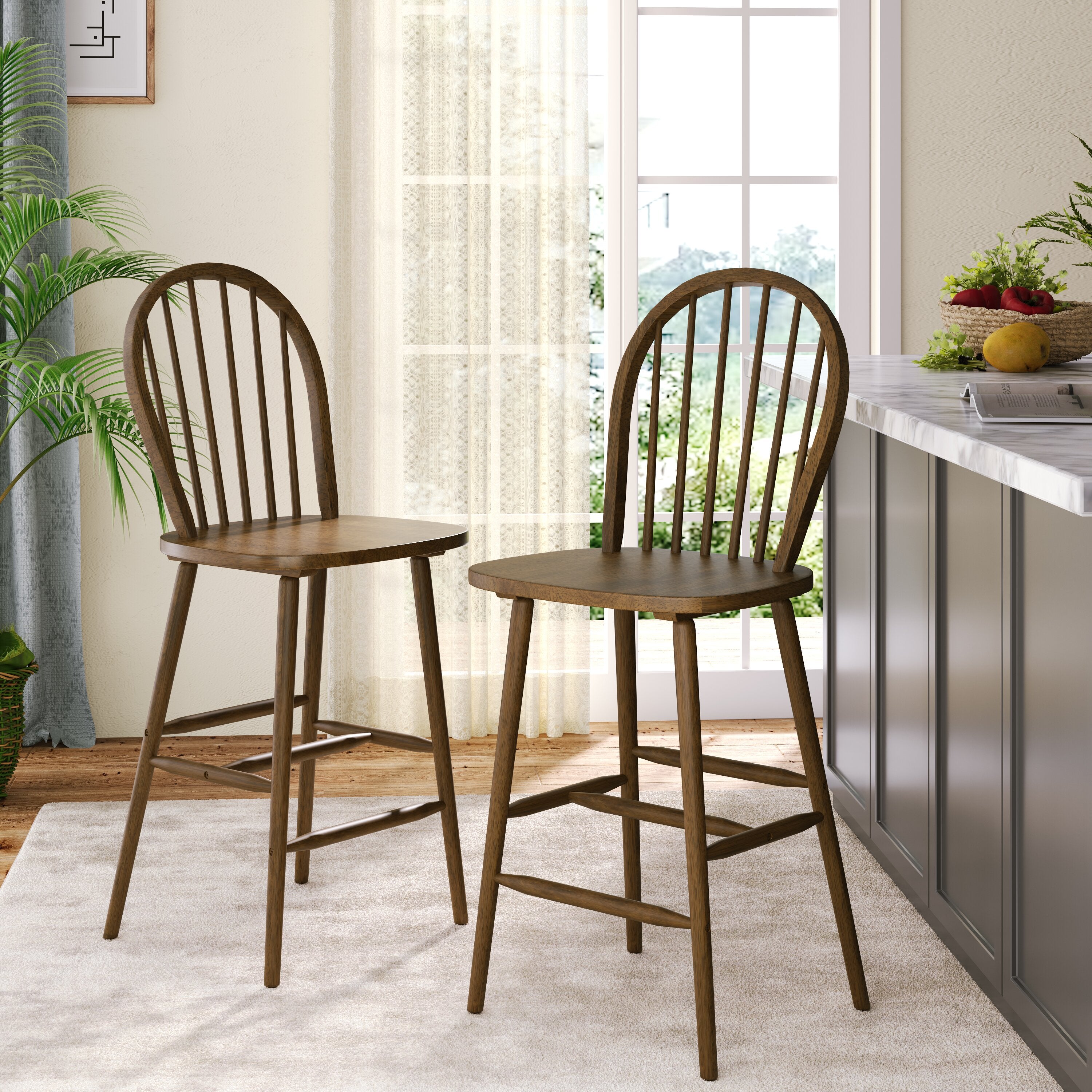Pier 1 Spindle Back Barstool - Thumbnail 5