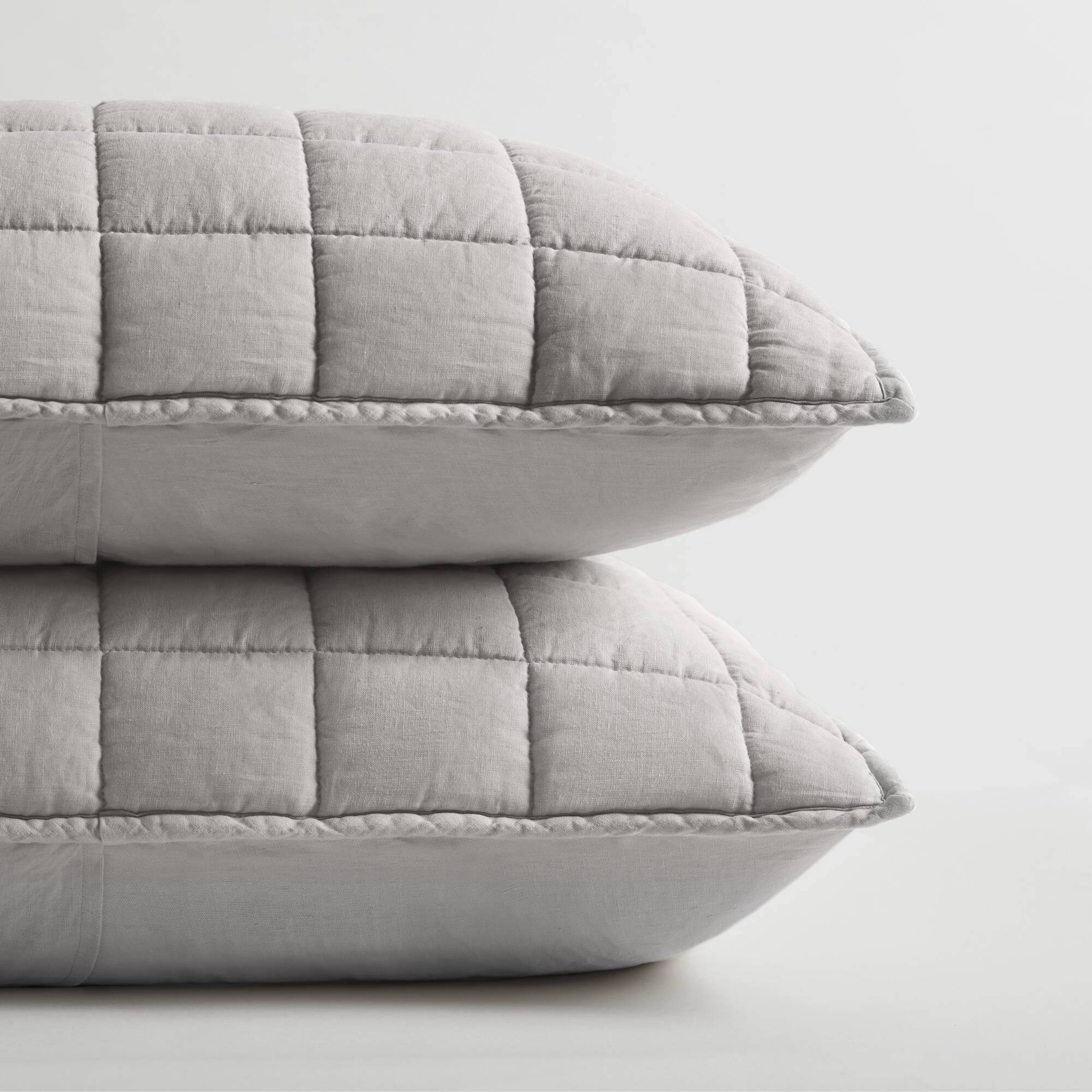 3 Piece Garment Washed French Linen Quilt Set