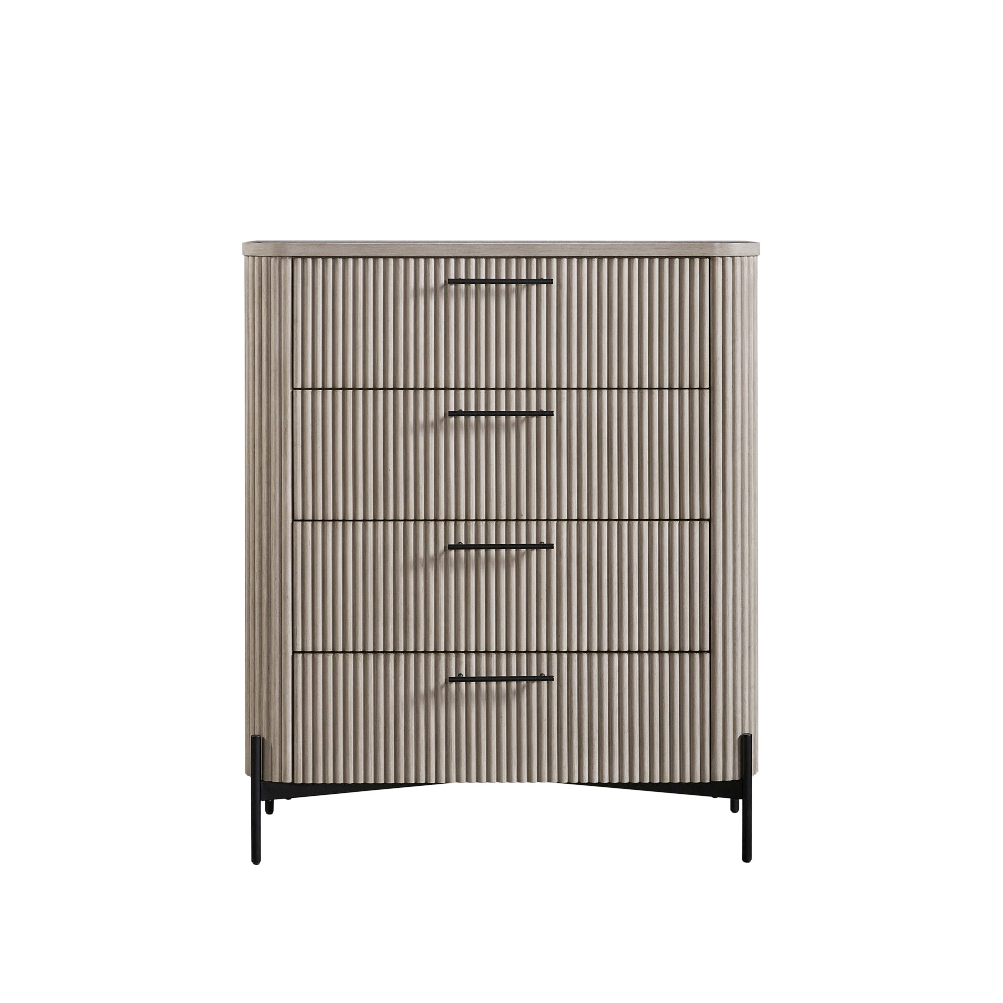 Kennedy Fluted 4-Drawer Chest