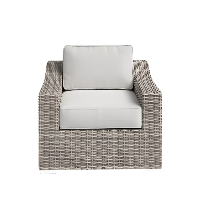Laguna Sol Sloped Arm All-Weather Wicker Patio Chair with Cushions