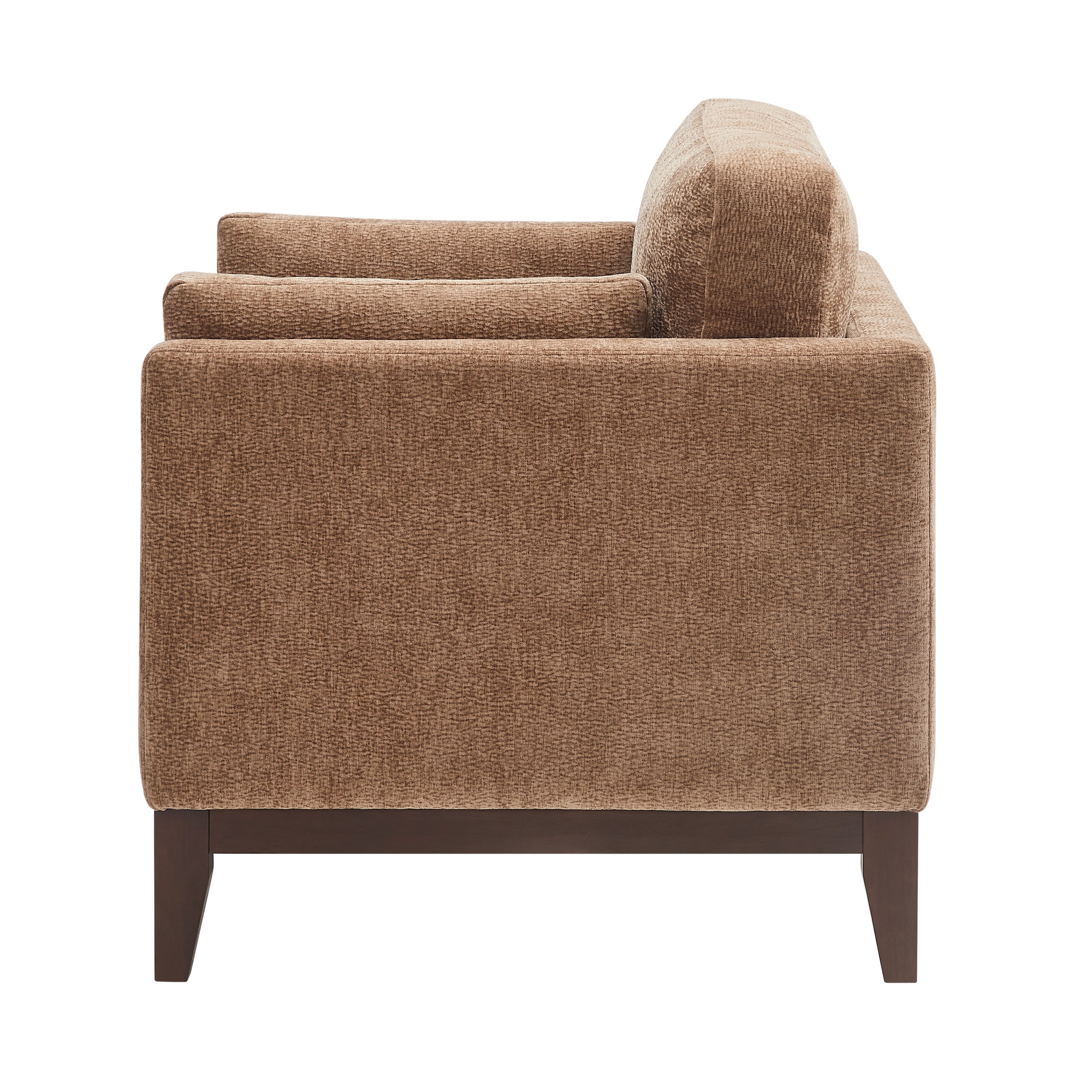 Chios Modern Arm Chair with Walnut Frame