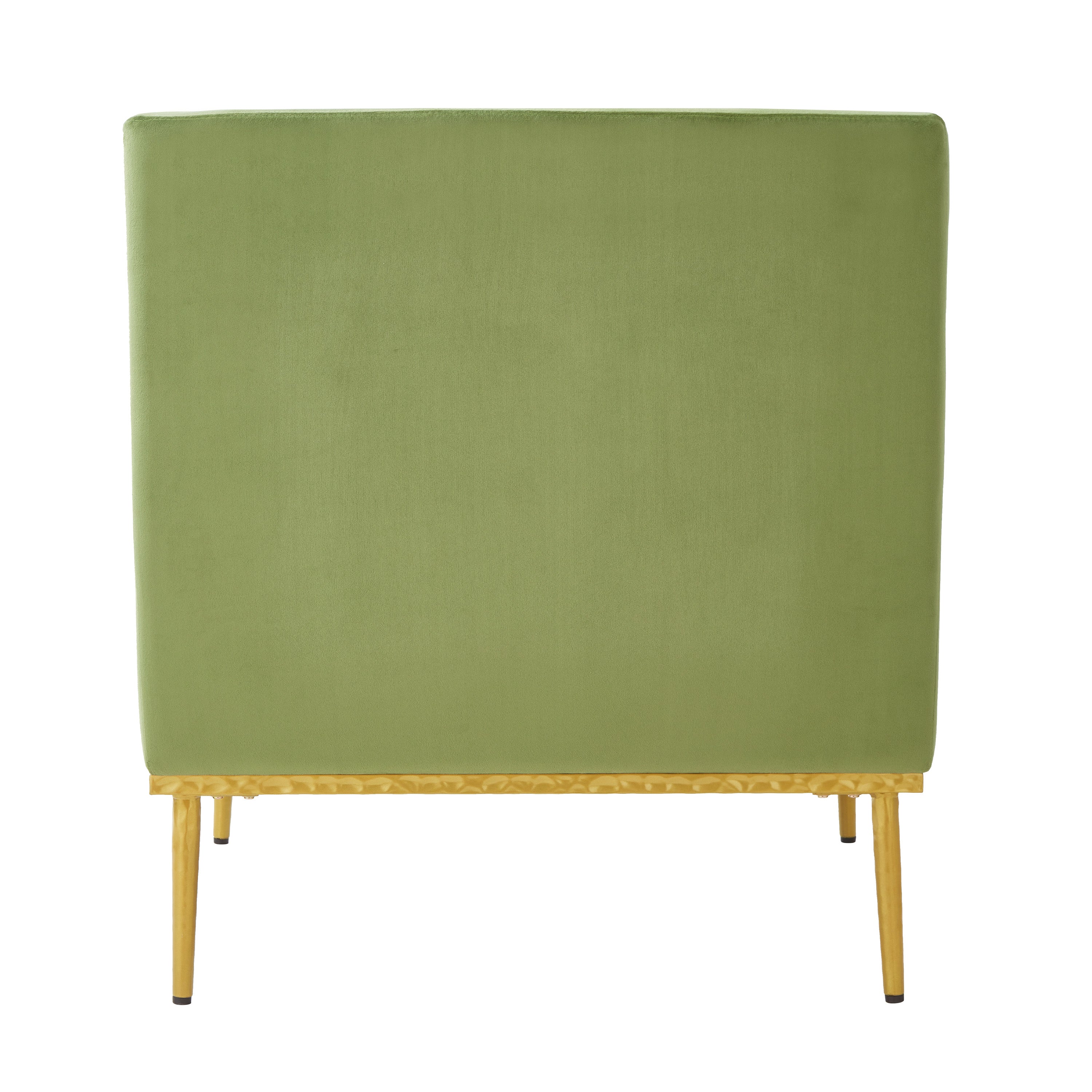 Modern Armchair Velvet Accent Chair Reading Chair Single Sofa Chair for Living Room, Bedroom, or Reading Corner, Beige