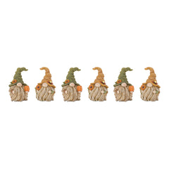 Fall Harvest Gnome Figurine (Set of 6)