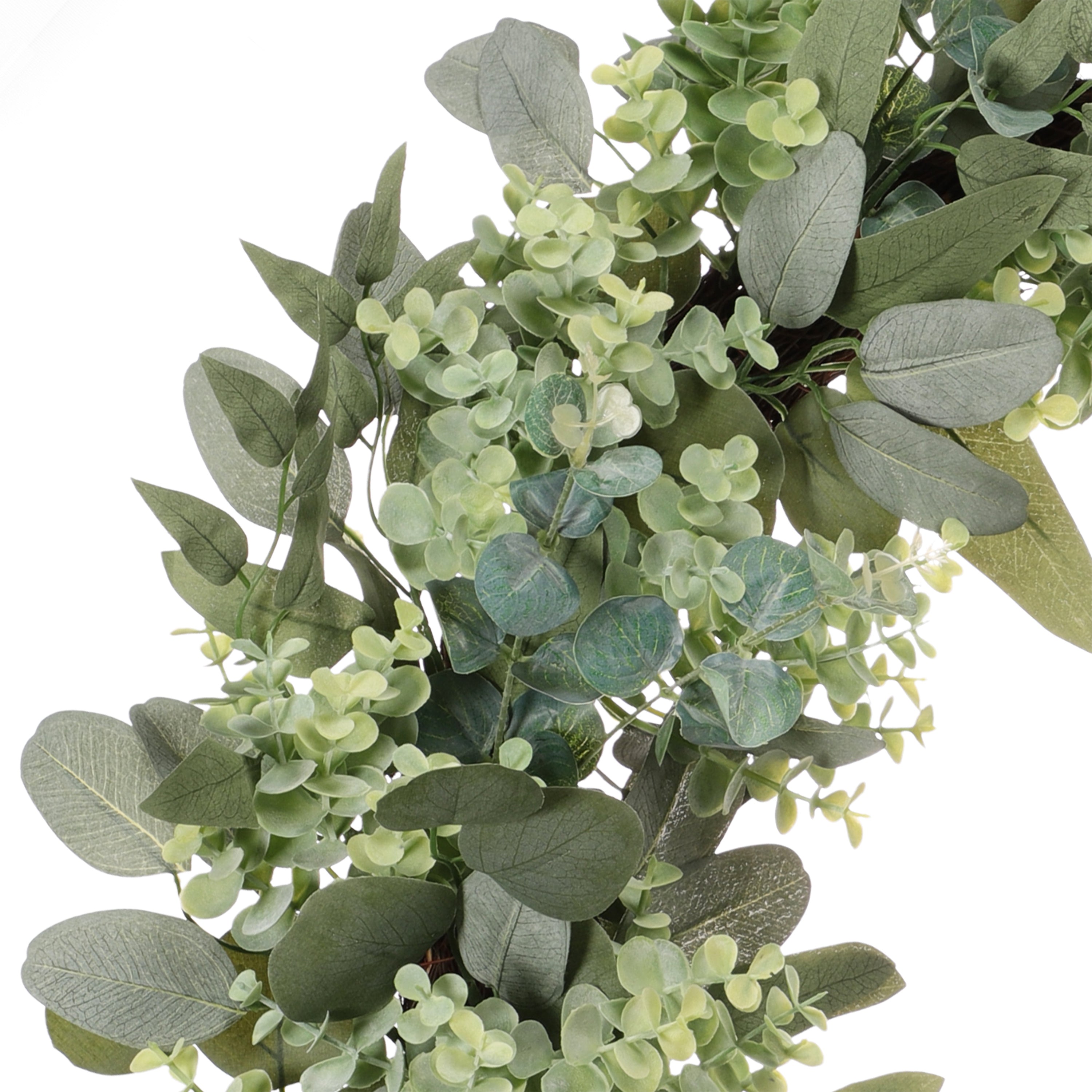 30" Artificial Eucalyptus Spring Wreath With  Creeping Jenny Leaves