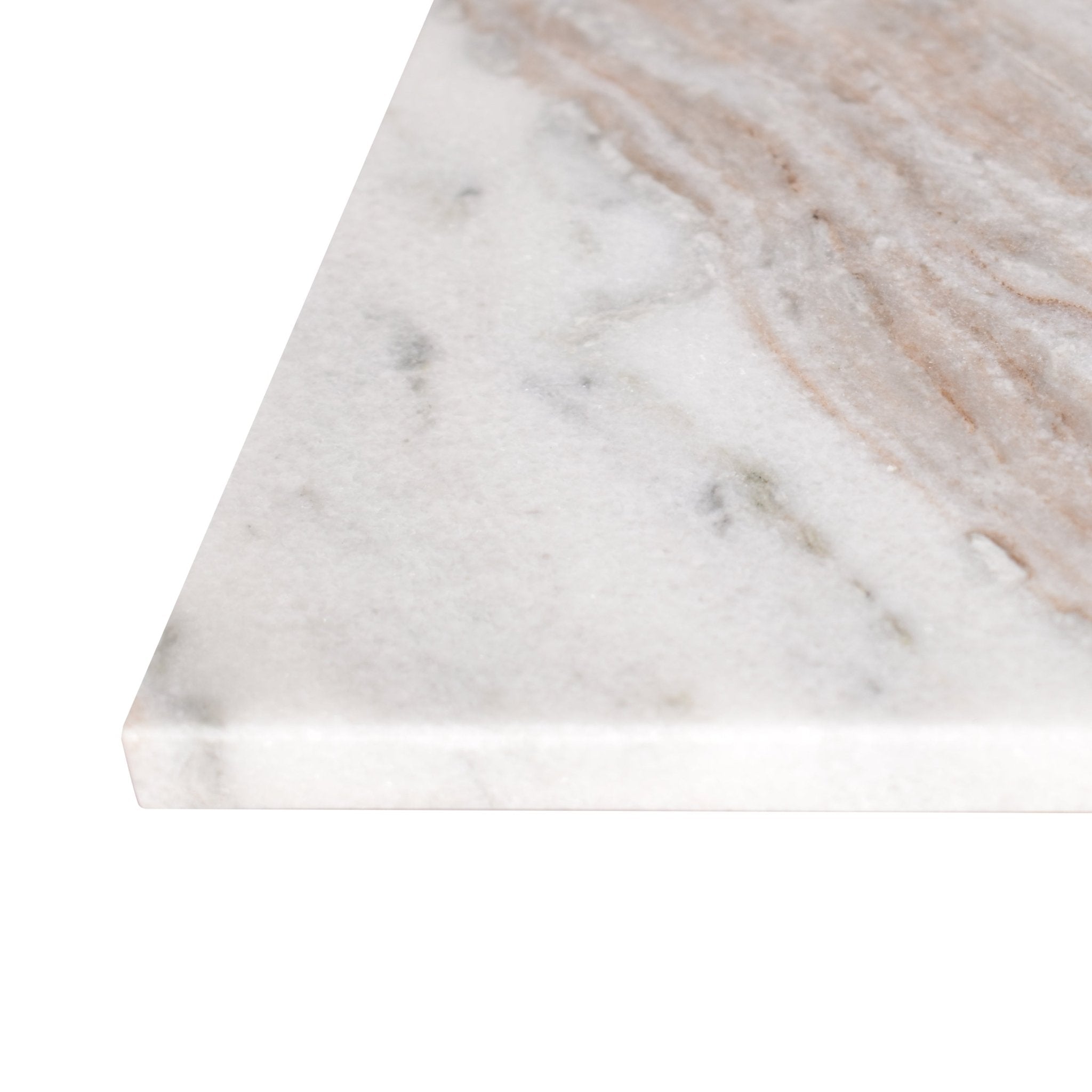 Cecil Contemporary Natural Marble Handmade T - Shaped End Table - Side Tables