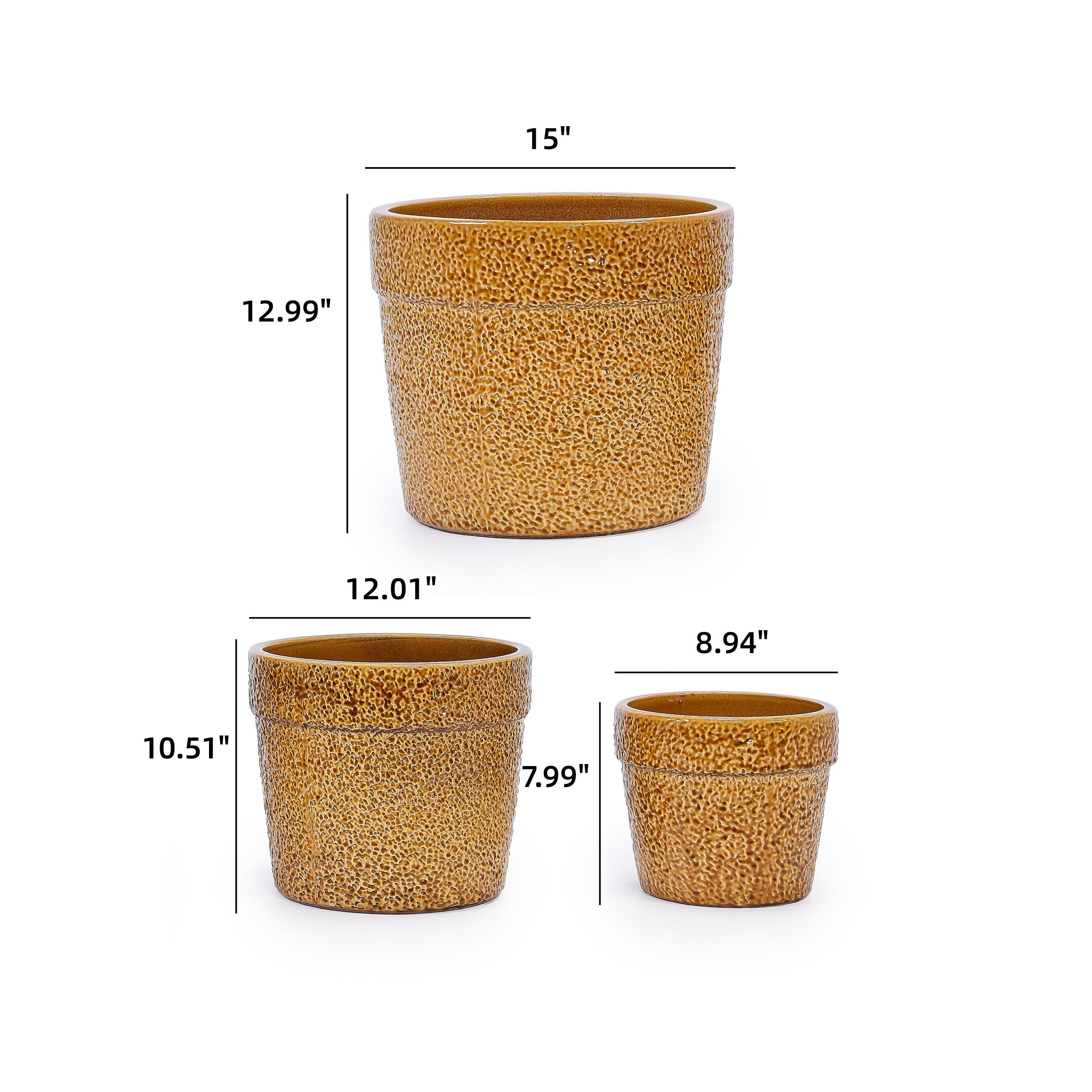 Aven Handmade Ceramic Planter, Set of 3
