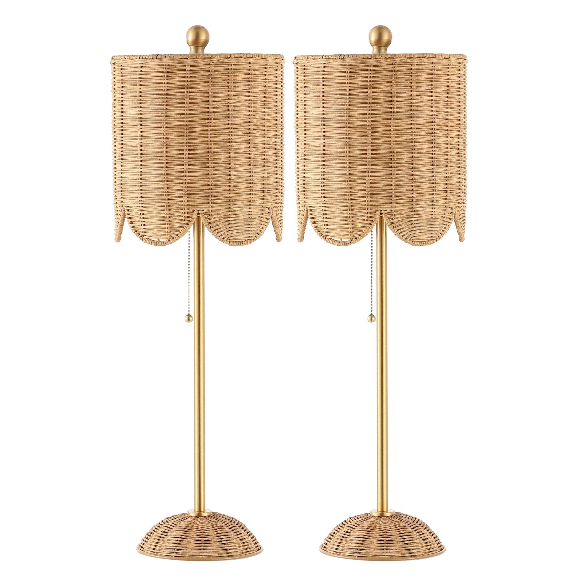 Lamps With Rattan Shades