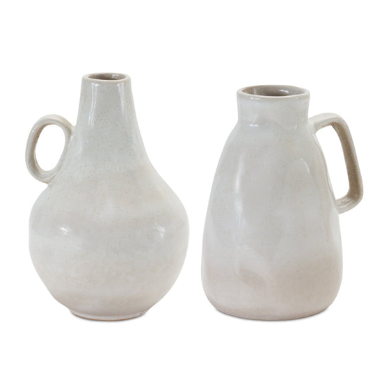 Ceramic Jug Vase, Set of 2 - Vases