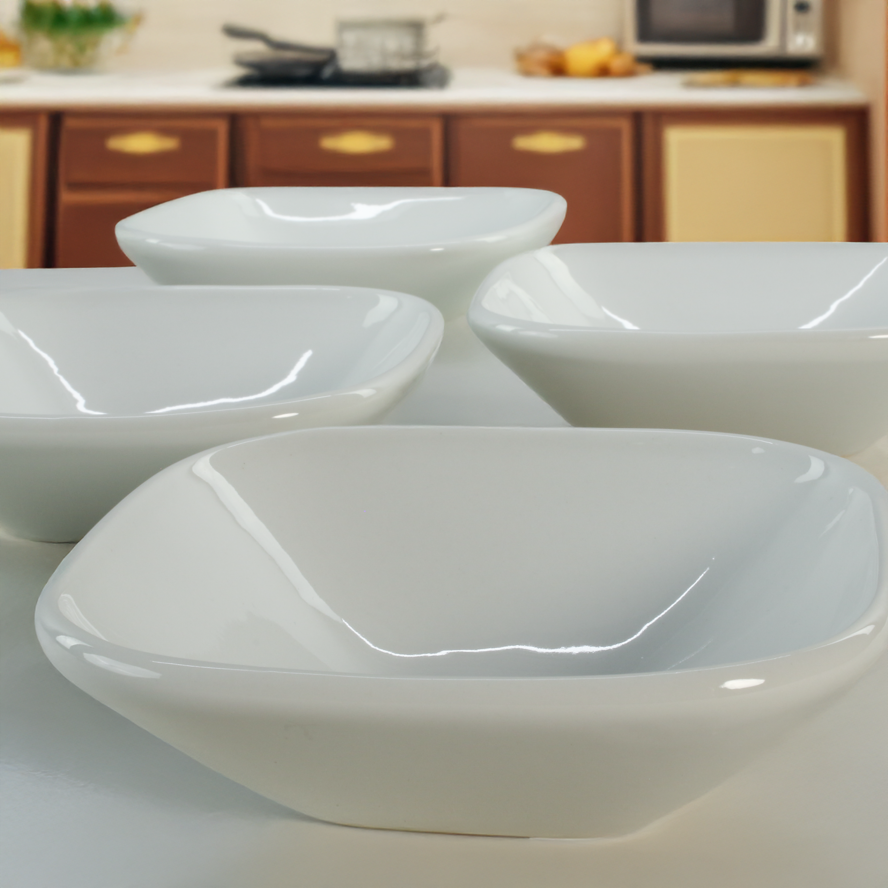 Impulse Square Cereal Bowls, Set of 4