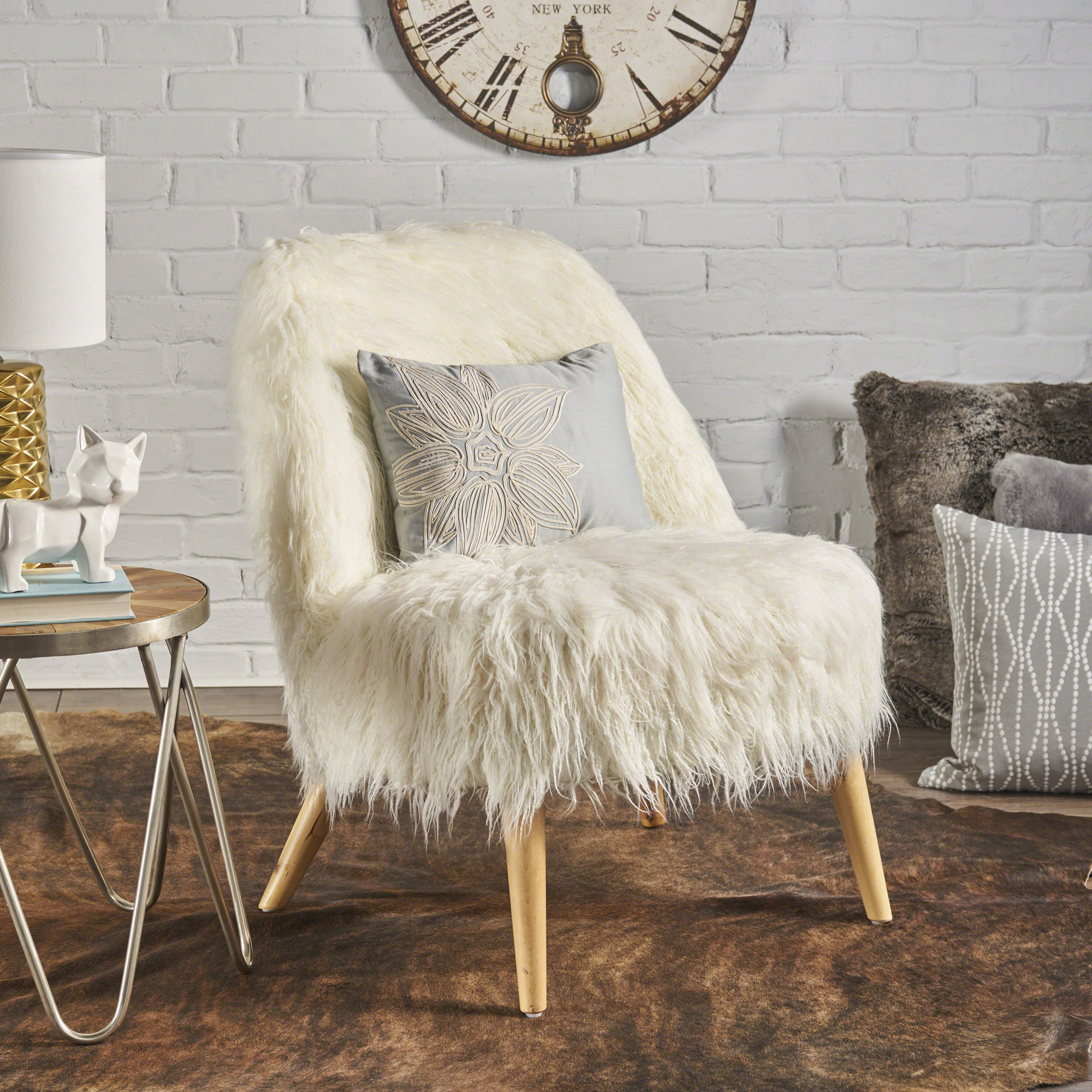 Modern Glam Accent Chair