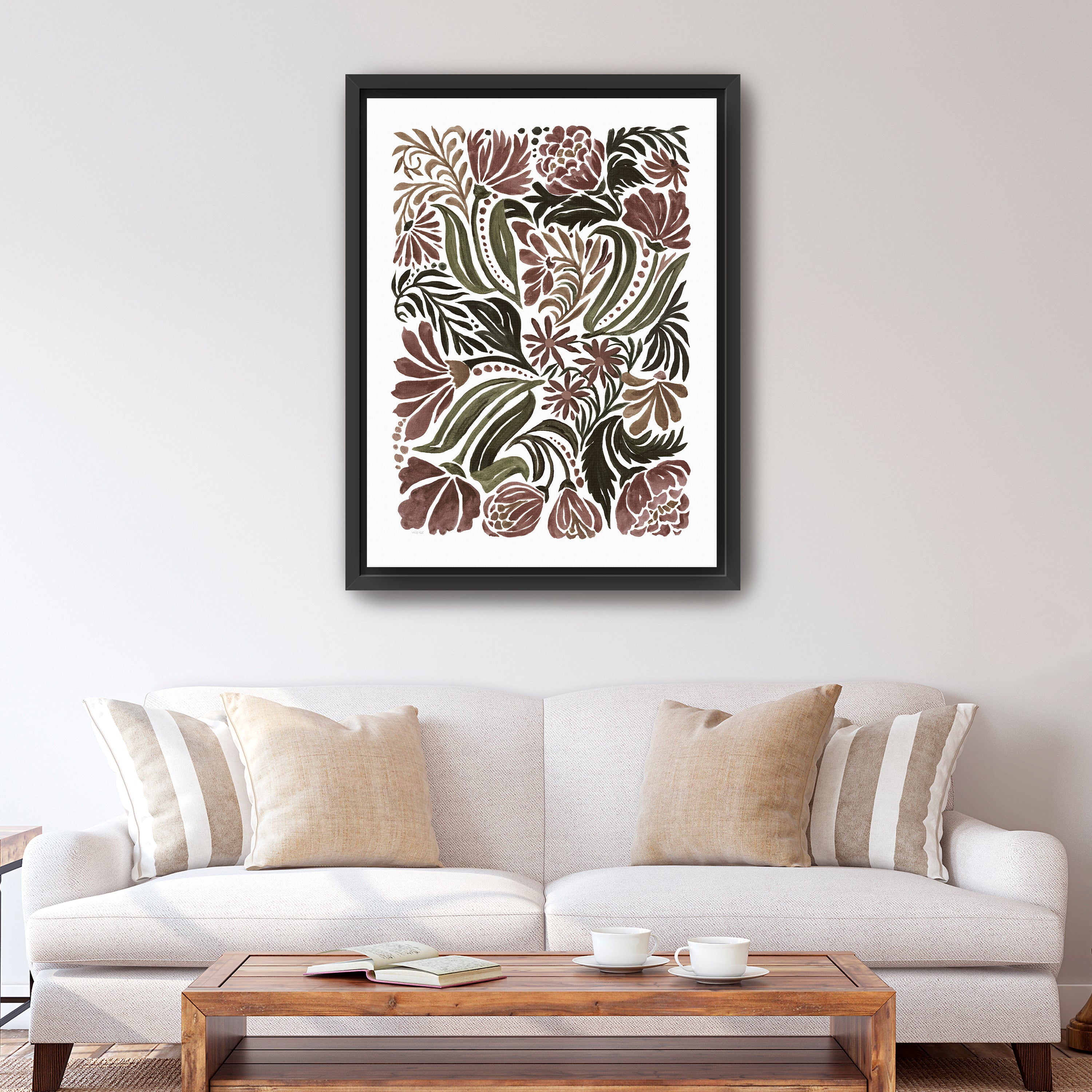 Quilted Bloom  Canvas Giclee
