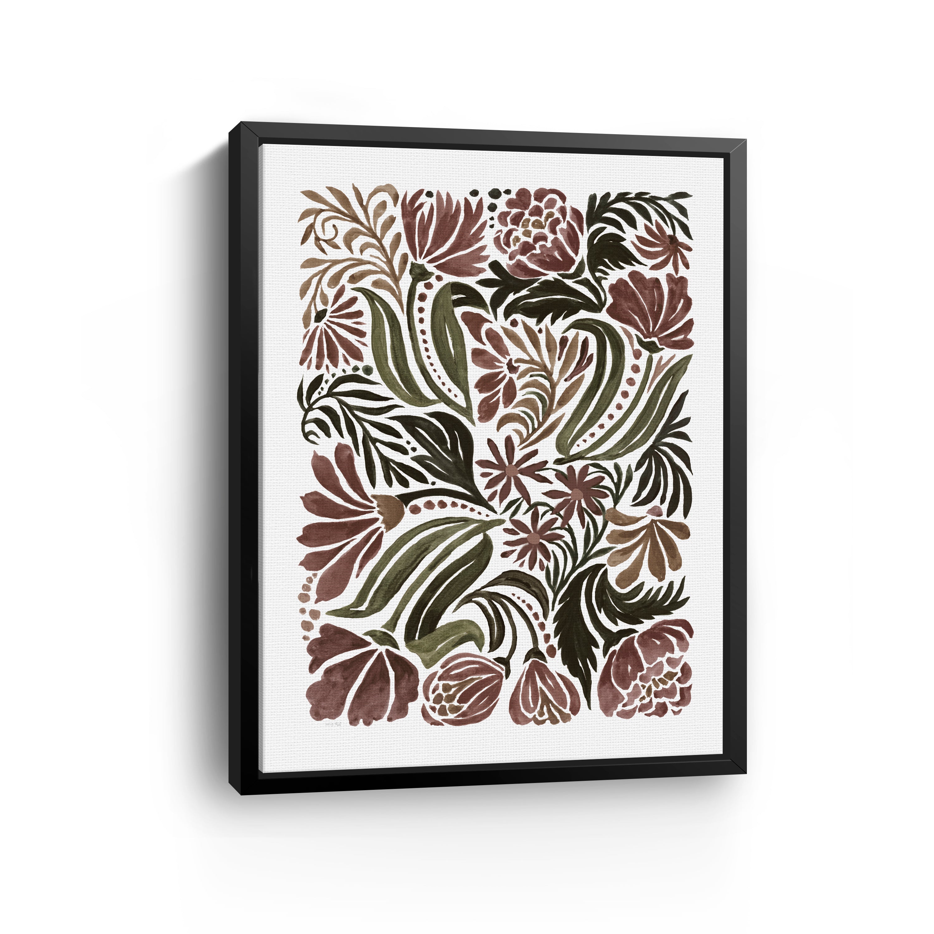 Quilted Bloom  Canvas Giclee