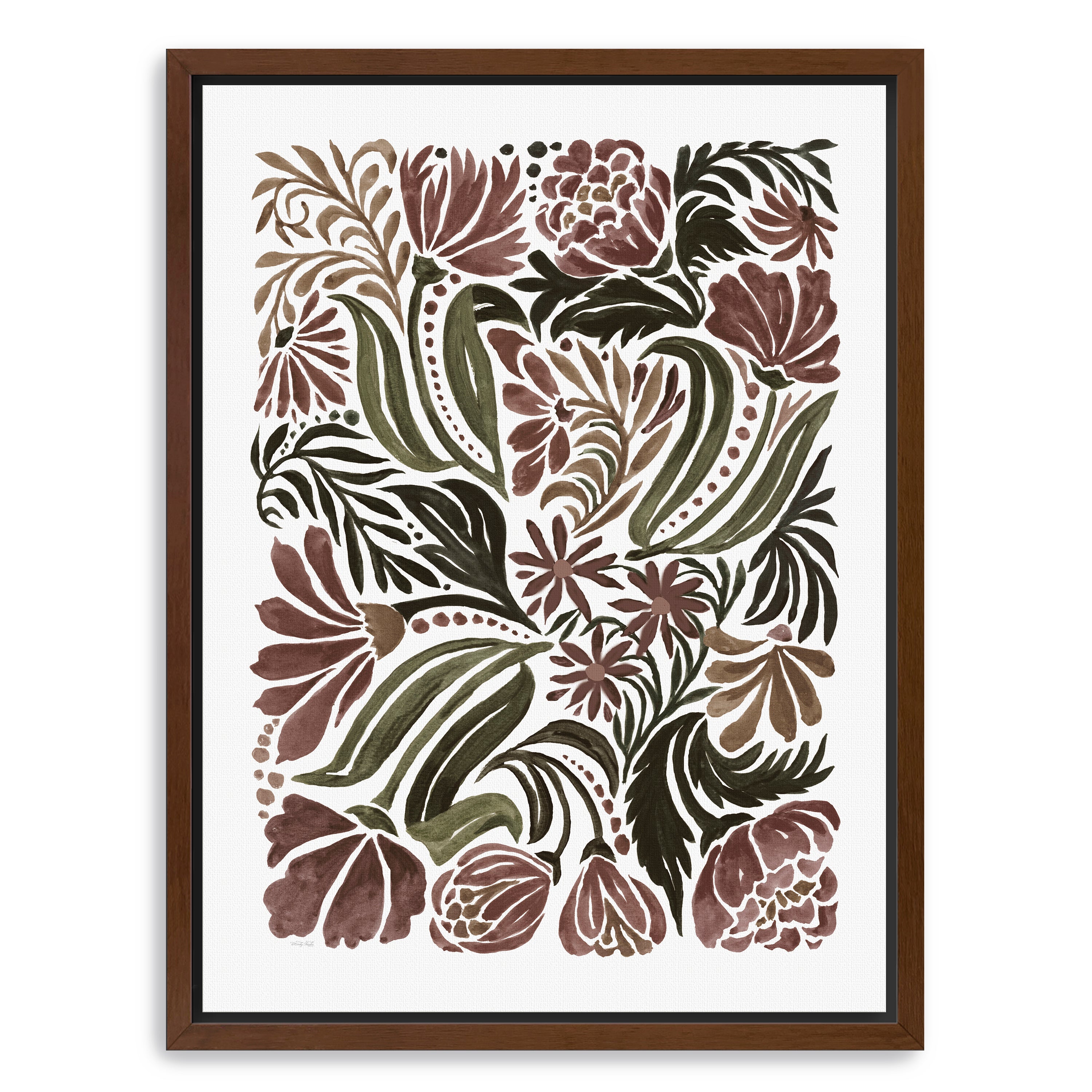 Quilted Bloom  Canvas Giclee