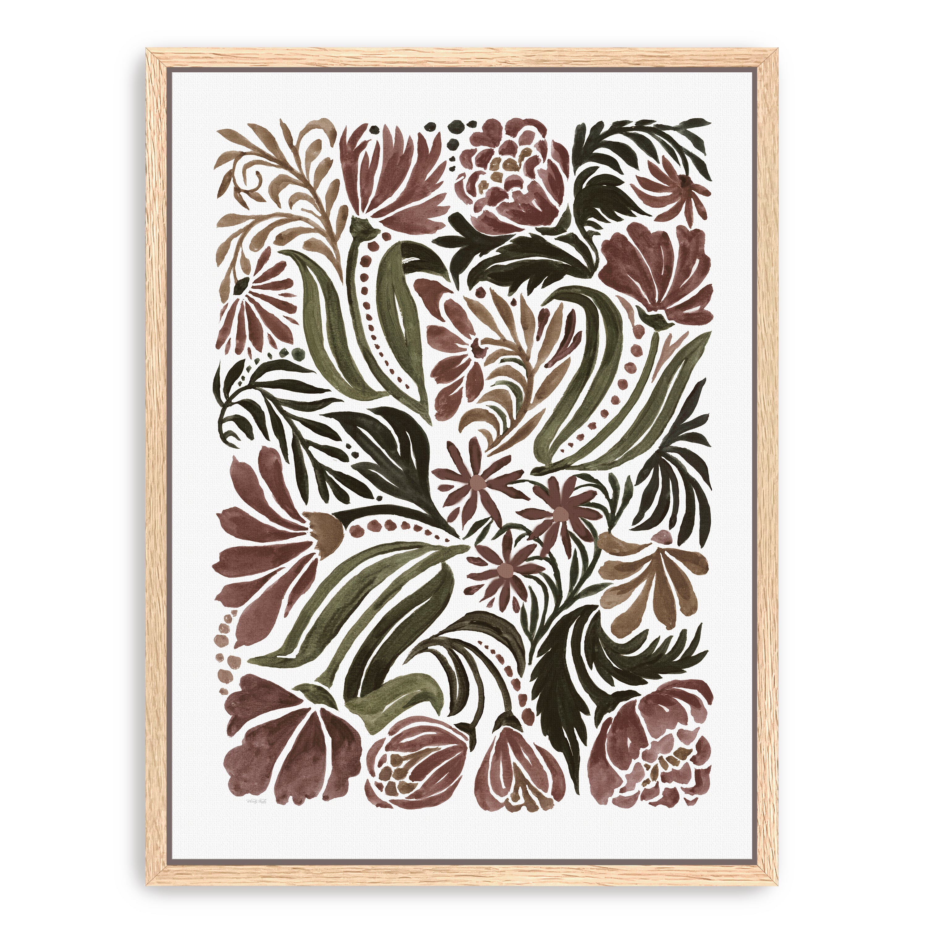 Quilted Bloom  Canvas Giclee