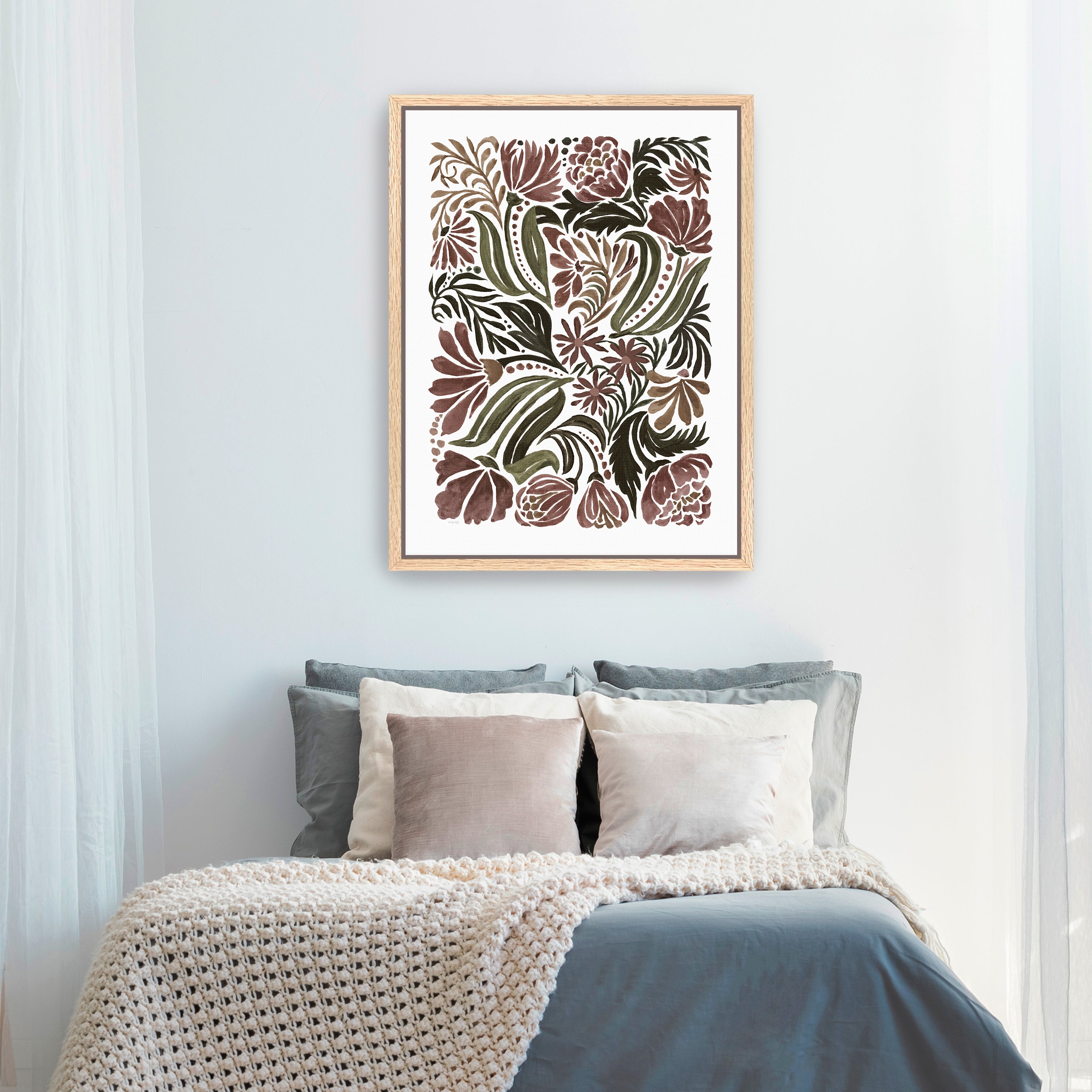 Quilted Bloom  Canvas Giclee