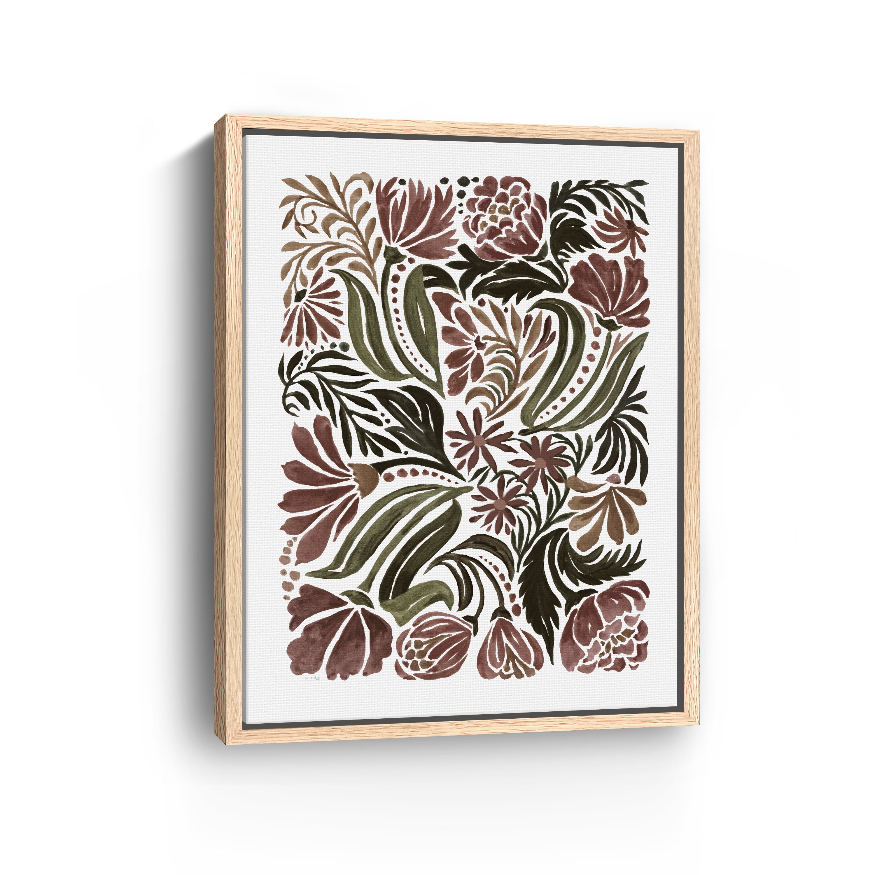 Quilted Bloom  Canvas Giclee