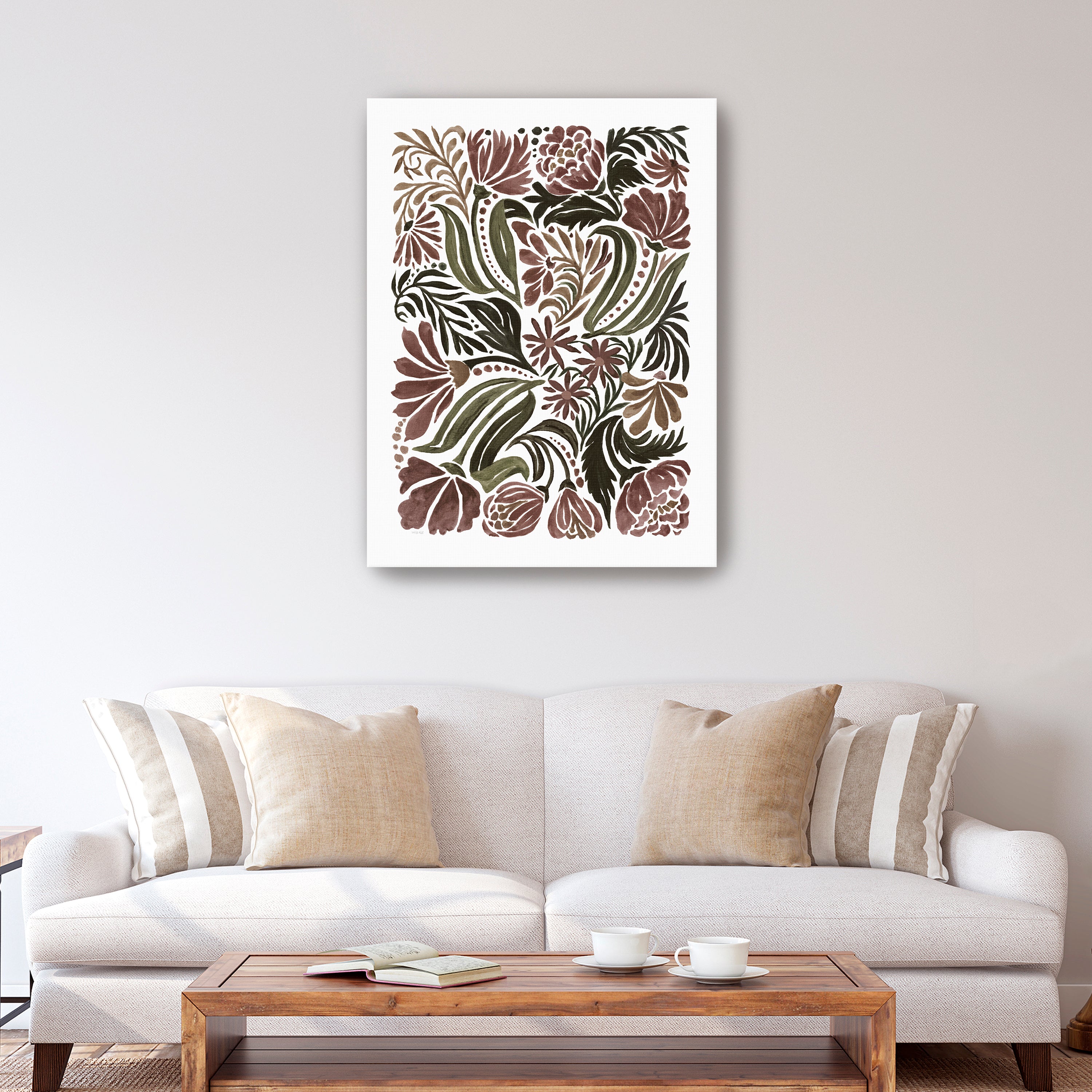 Quilted Bloom  Canvas Giclee