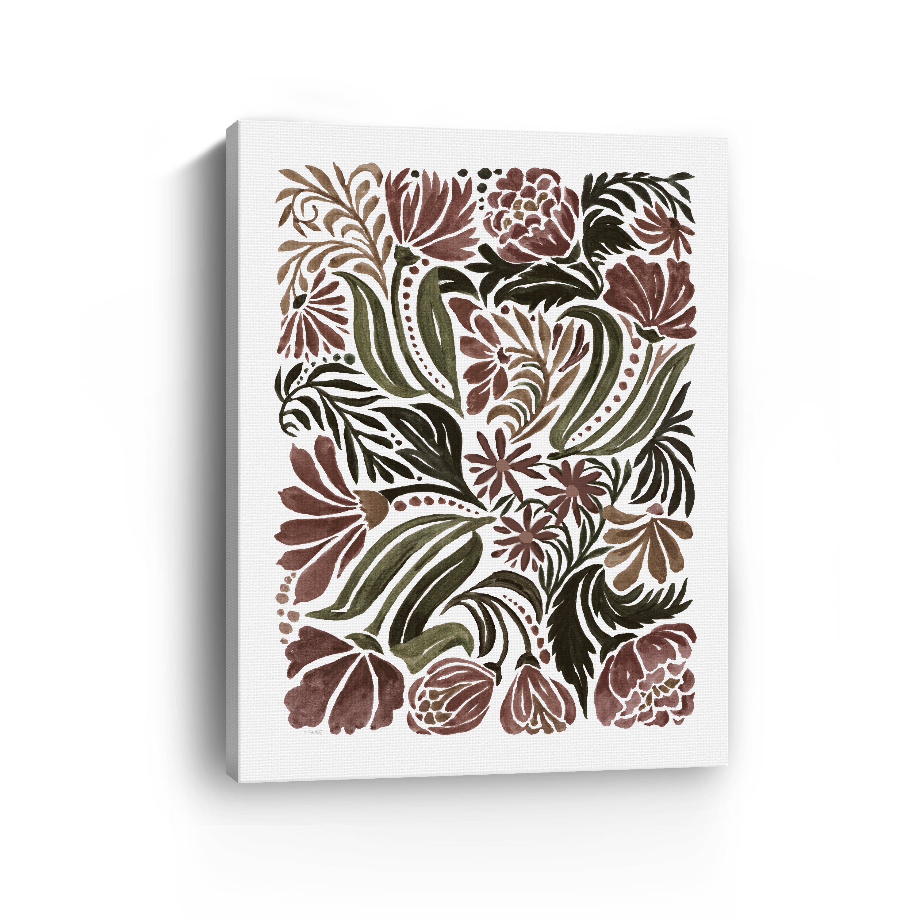 Quilted Bloom  Canvas Giclee