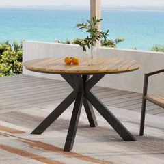 Circular-Outdoor-Dining-Table-with-Stunning-Powder-coated-Frame-Dining-Tables