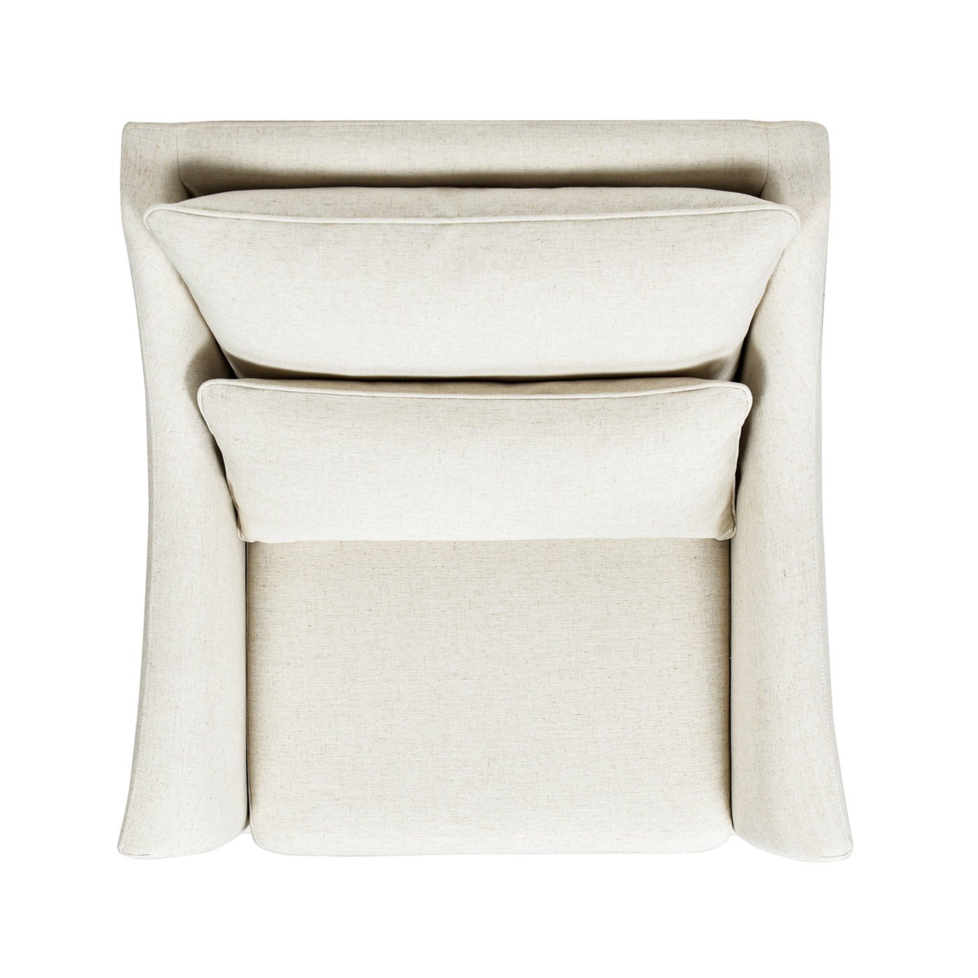 Citadell 38" Upholstered Accent Chair with Lumbar Pillow and Flared Arms - Accent Chairs