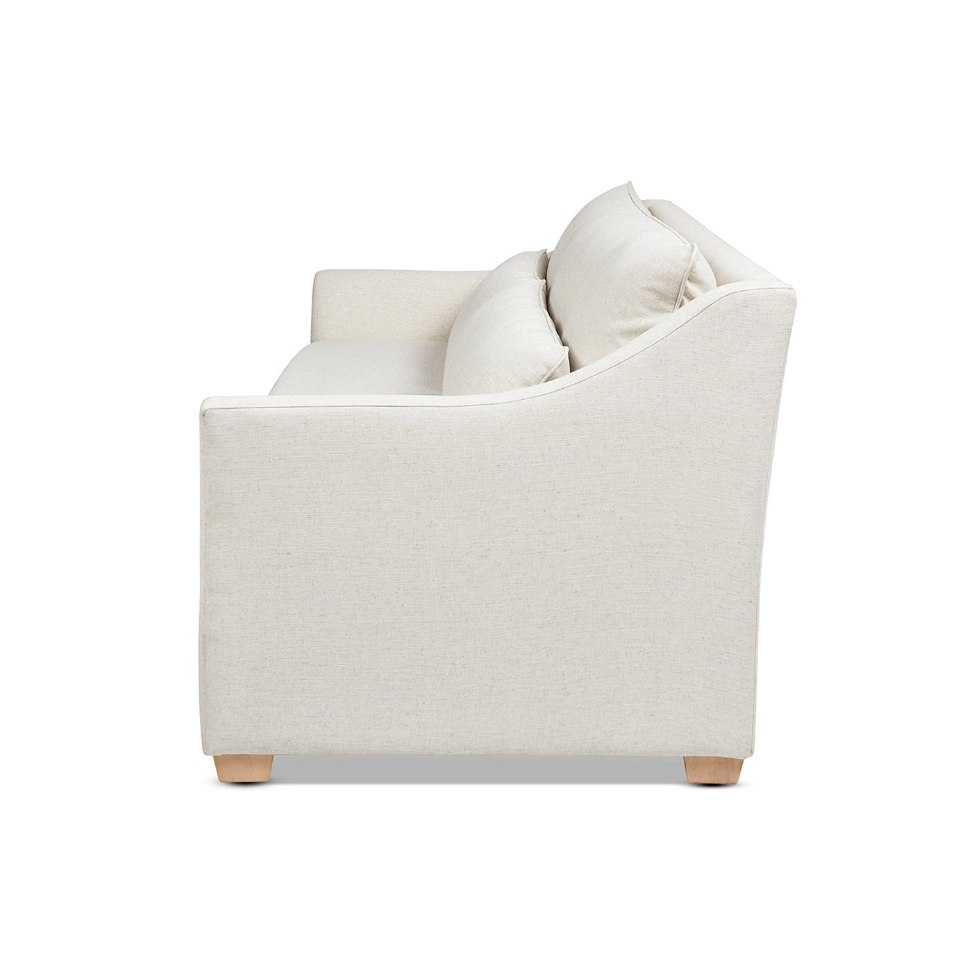Citadell 83" Upholstered Sofa with Lumbar Pillow and Flared Arms - Sofas