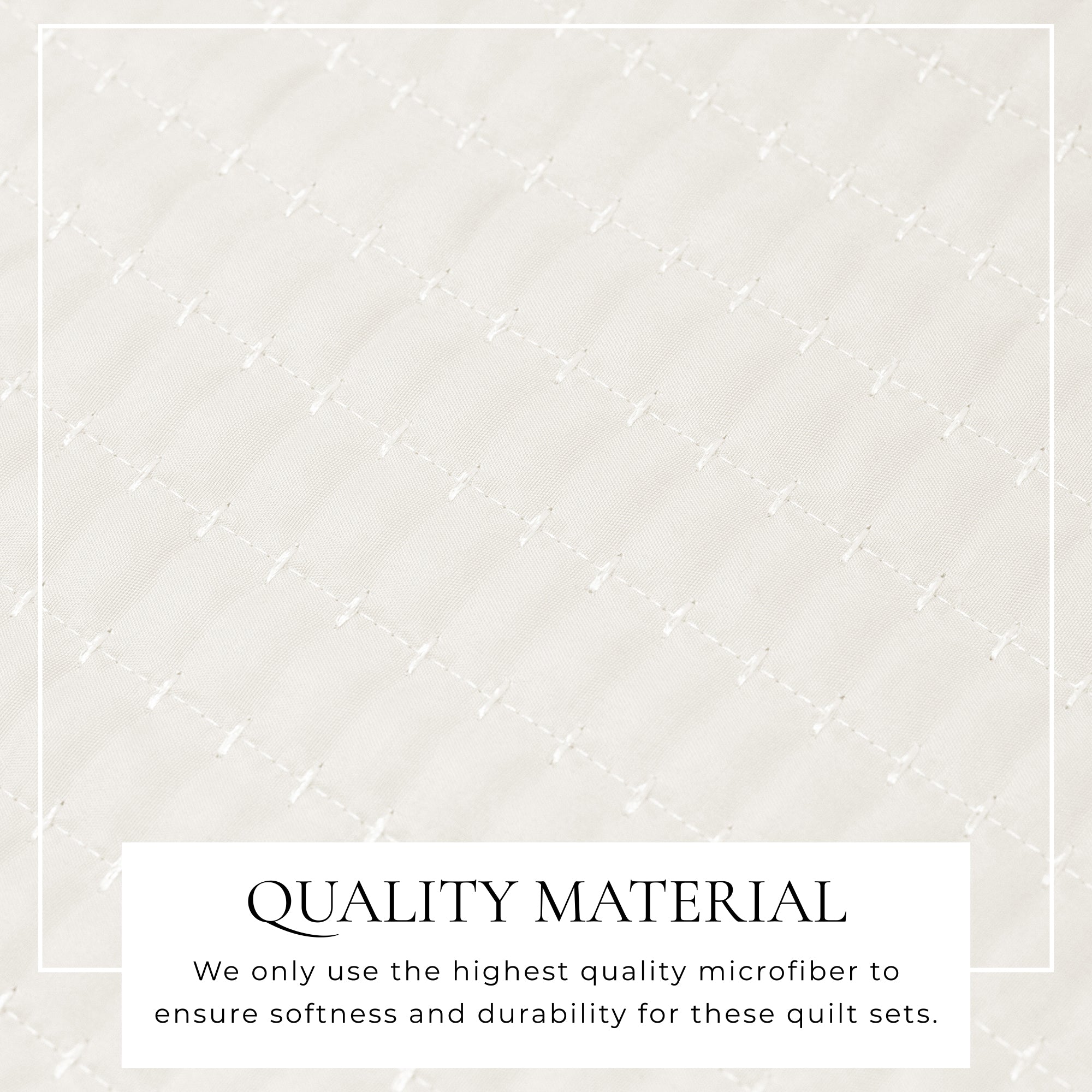 Stitched Quilt Set with Shams