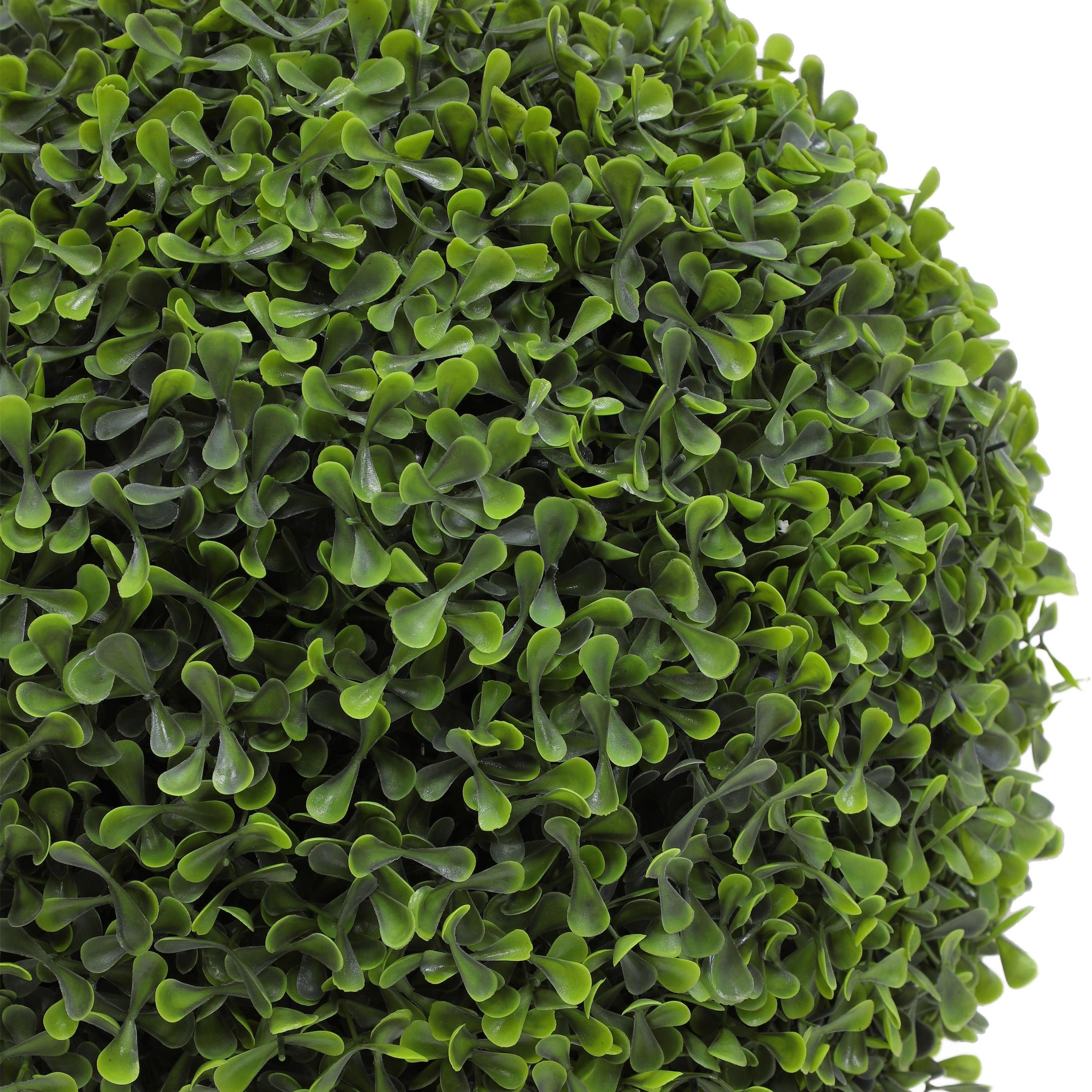 21.6" Artificial Topiary Ball Plants Boxwood in Black Plastic Pot