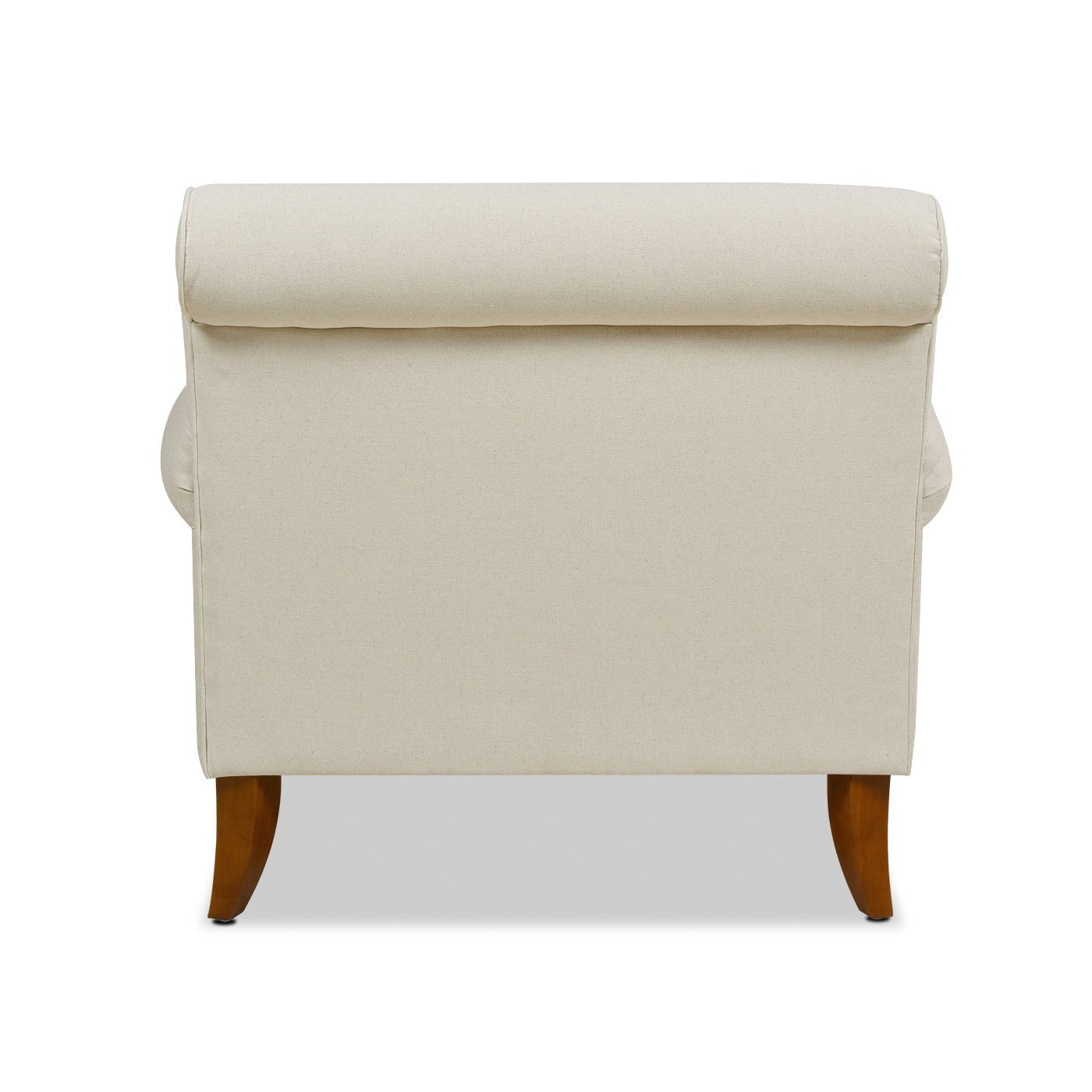 Cobaltex Upholstered Arm Chair with Metal Casters and Rolled Arms - Accent Chairs