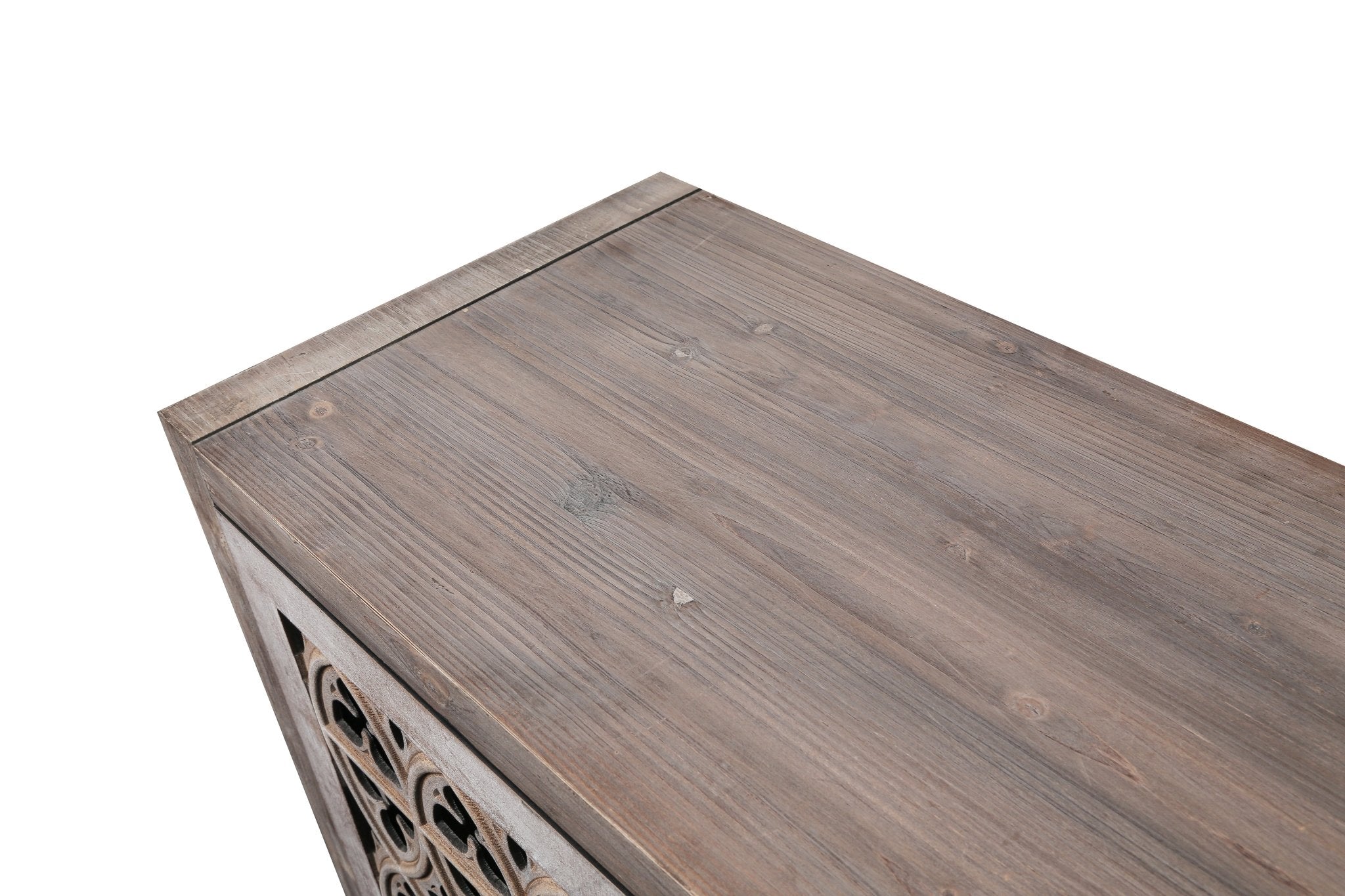 Colossus Wood Cabinet with Floral Pattern and 4 Doors - Cabinets