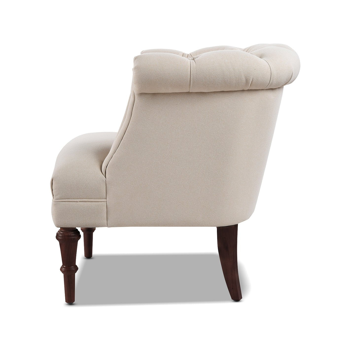 Comforts Upholstered Accent Chair with Recessed Arms and Barrel Design - Accent Chairs