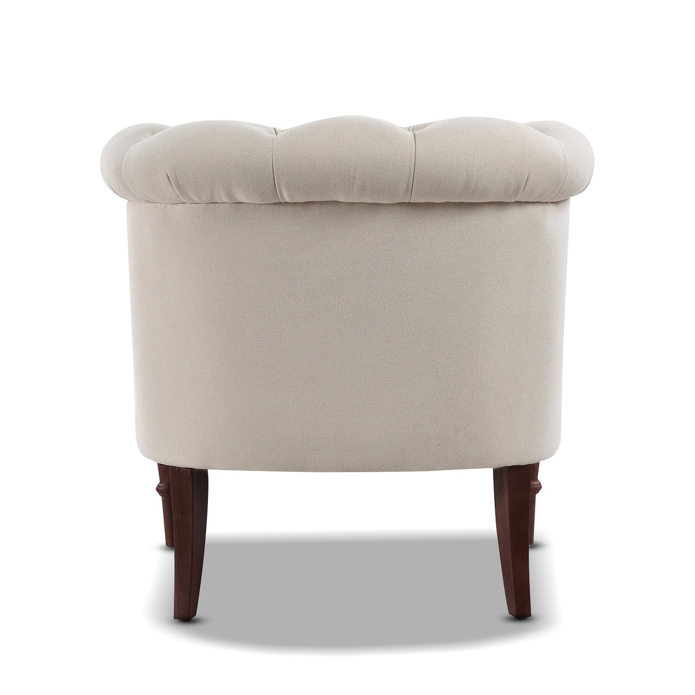 Comforts Upholstered Accent Chair with Recessed Arms and Barrel Design - Accent Chairs