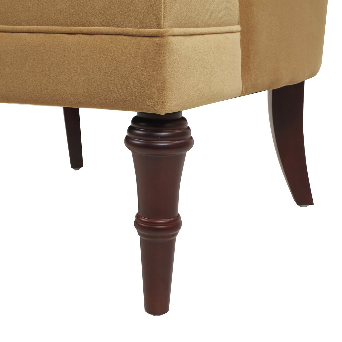 Comforts Upholstered Accent Chair with Recessed Arms and Barrel Design - Accent Chairs