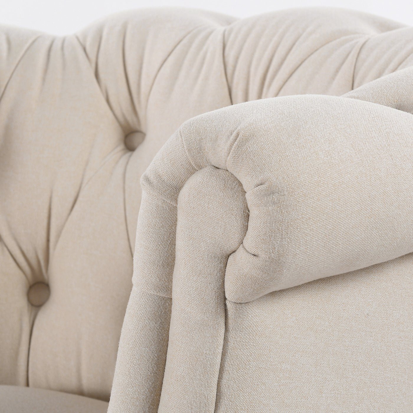 Comforts Upholstered Accent Chair with Recessed Arms and Barrel Design - Accent Chairs
